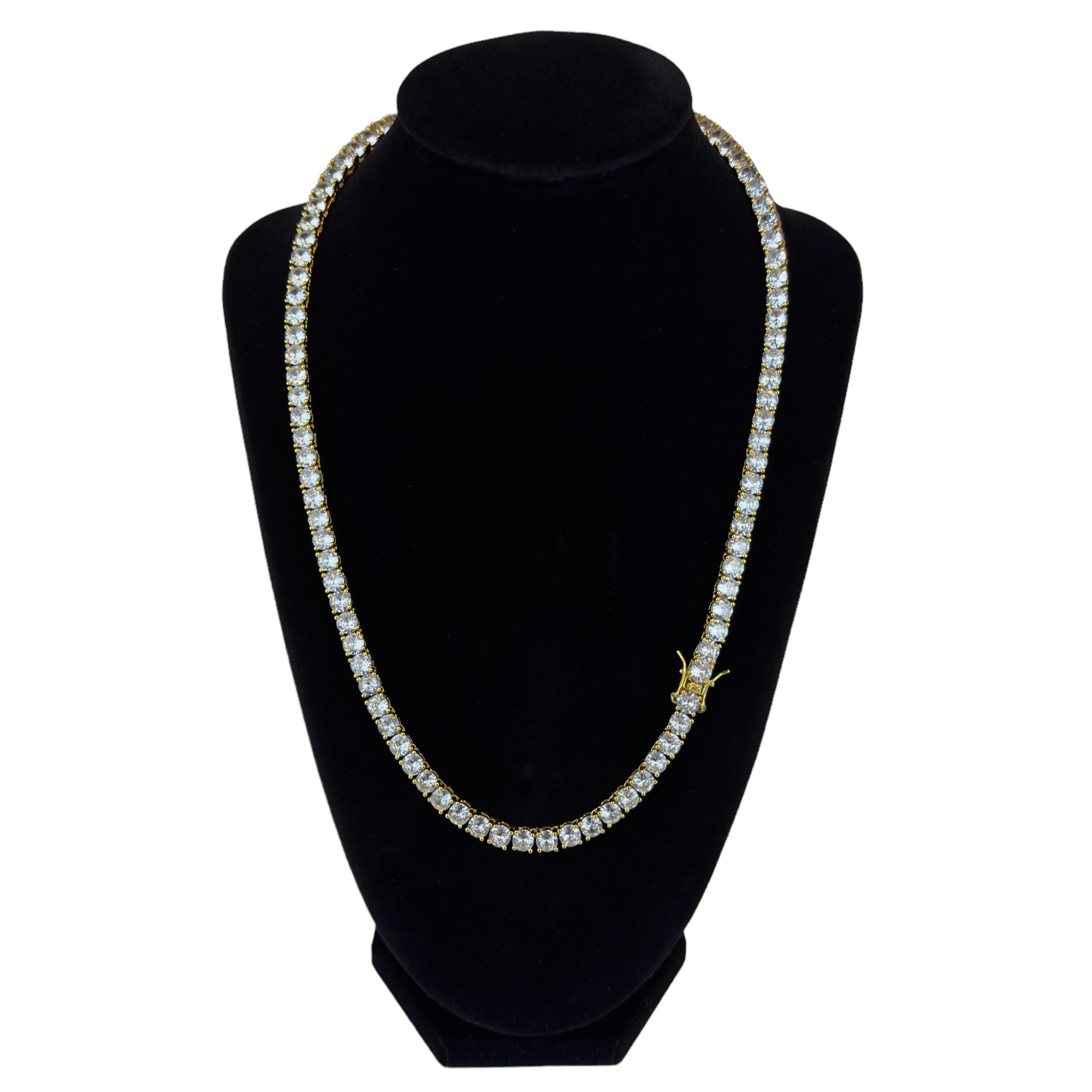TENNIS HALSBAND LYX - GULD (5MM)