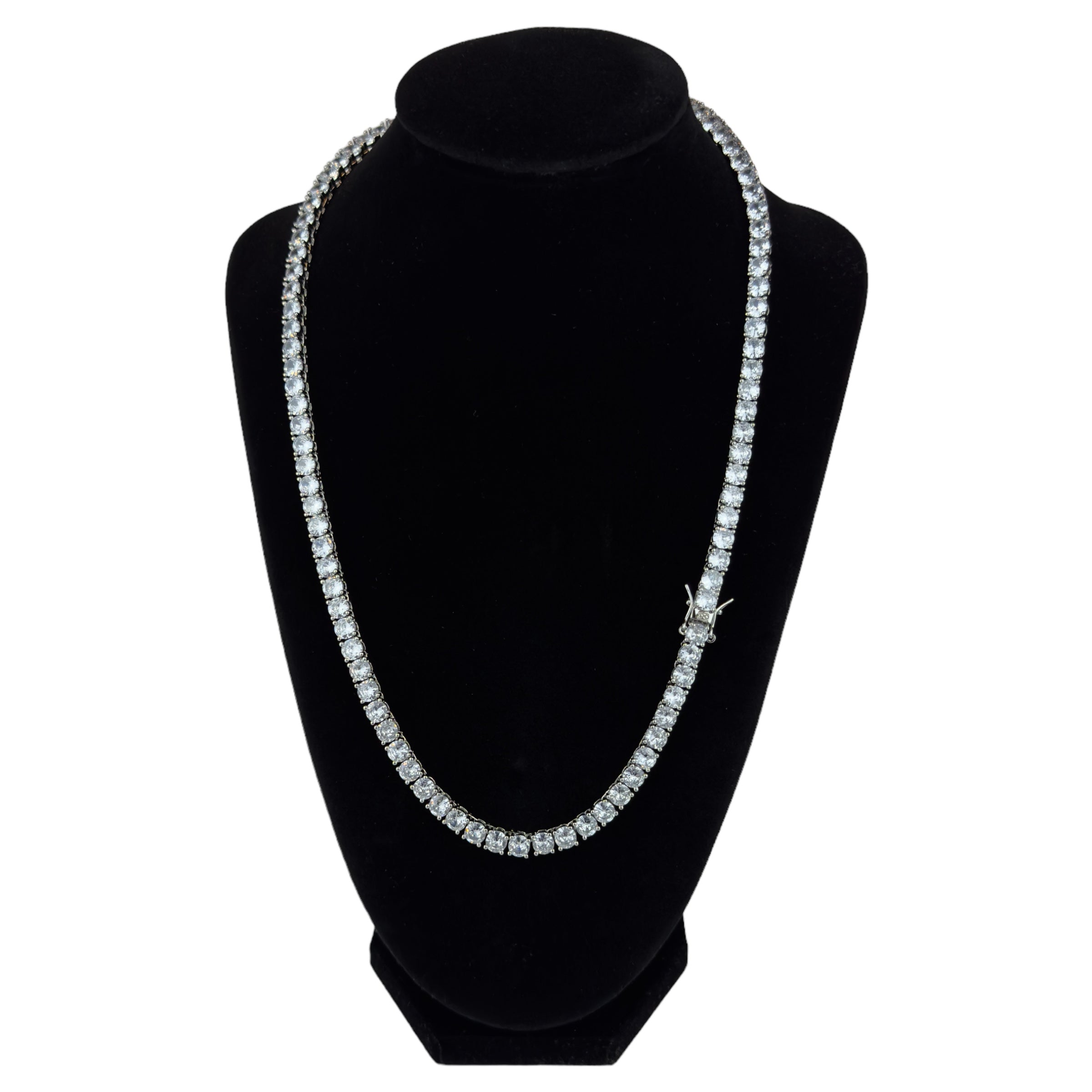 TENNIS HALSBAND LYX - SILVER (5MM)