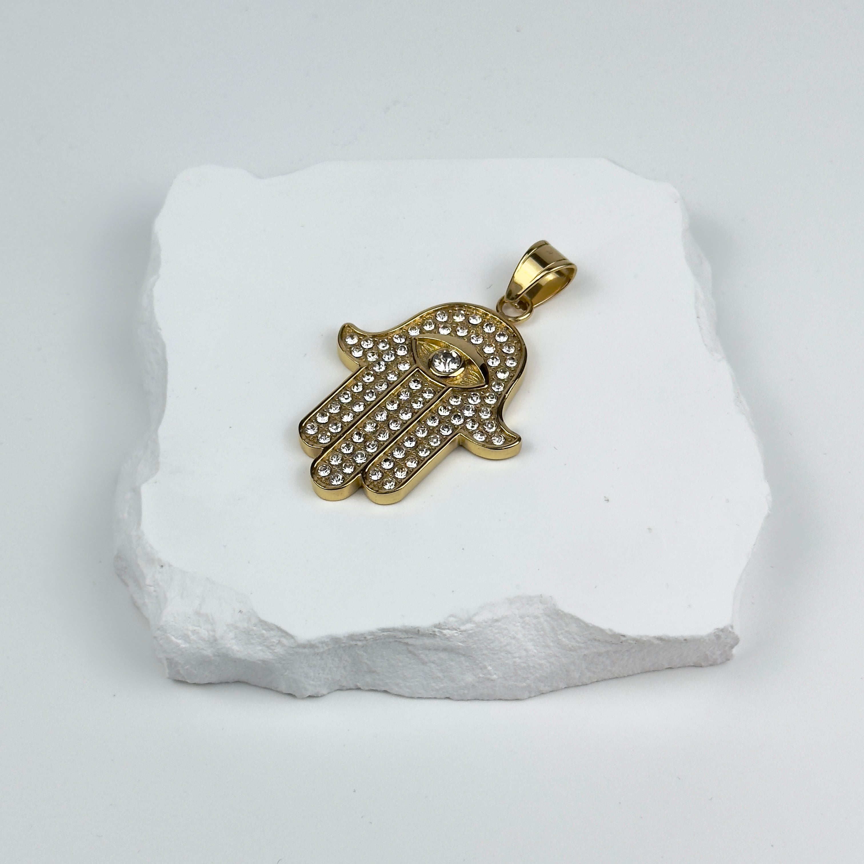 HÄNGSMYCKE FATIMAS HAND - GULD