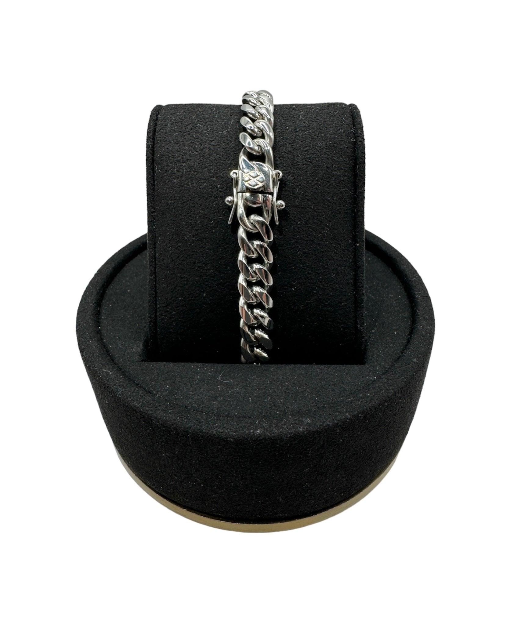 CUBAN ARMBAND LYX - SILVER (8MM)