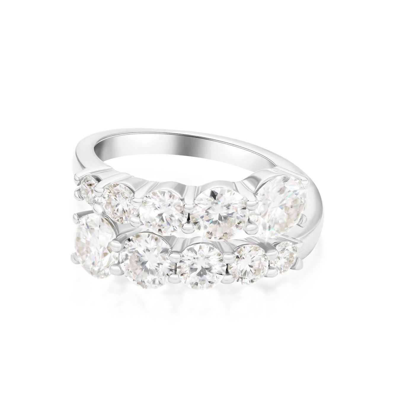 RING DONATELLA MED MOISSANITE DIAMANTER S925 - SILVER