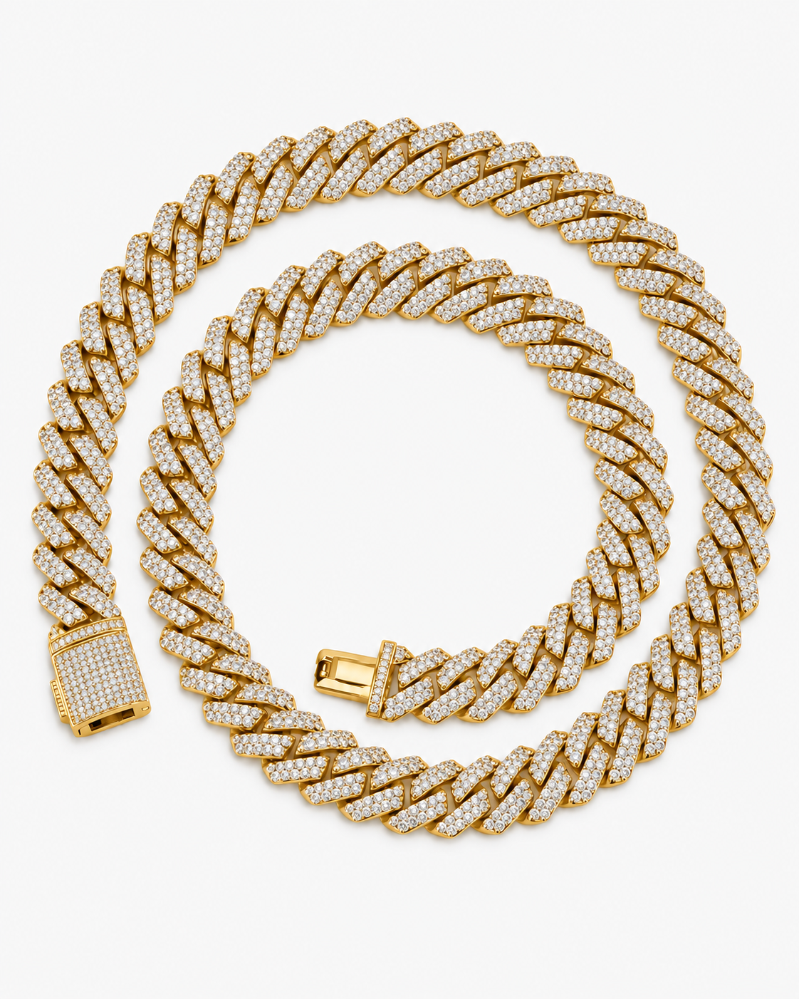 CUBAN ICE LYX HALSBAND - GULD (14MM)