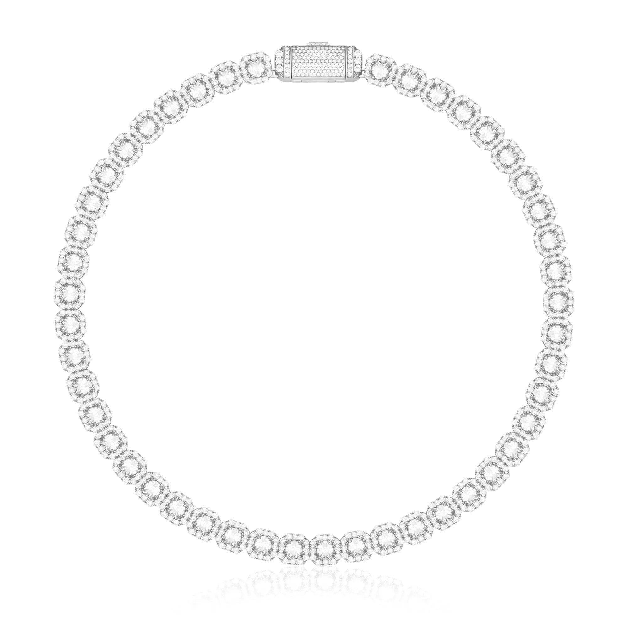 MONACO ICE HALSBAND - SILVER