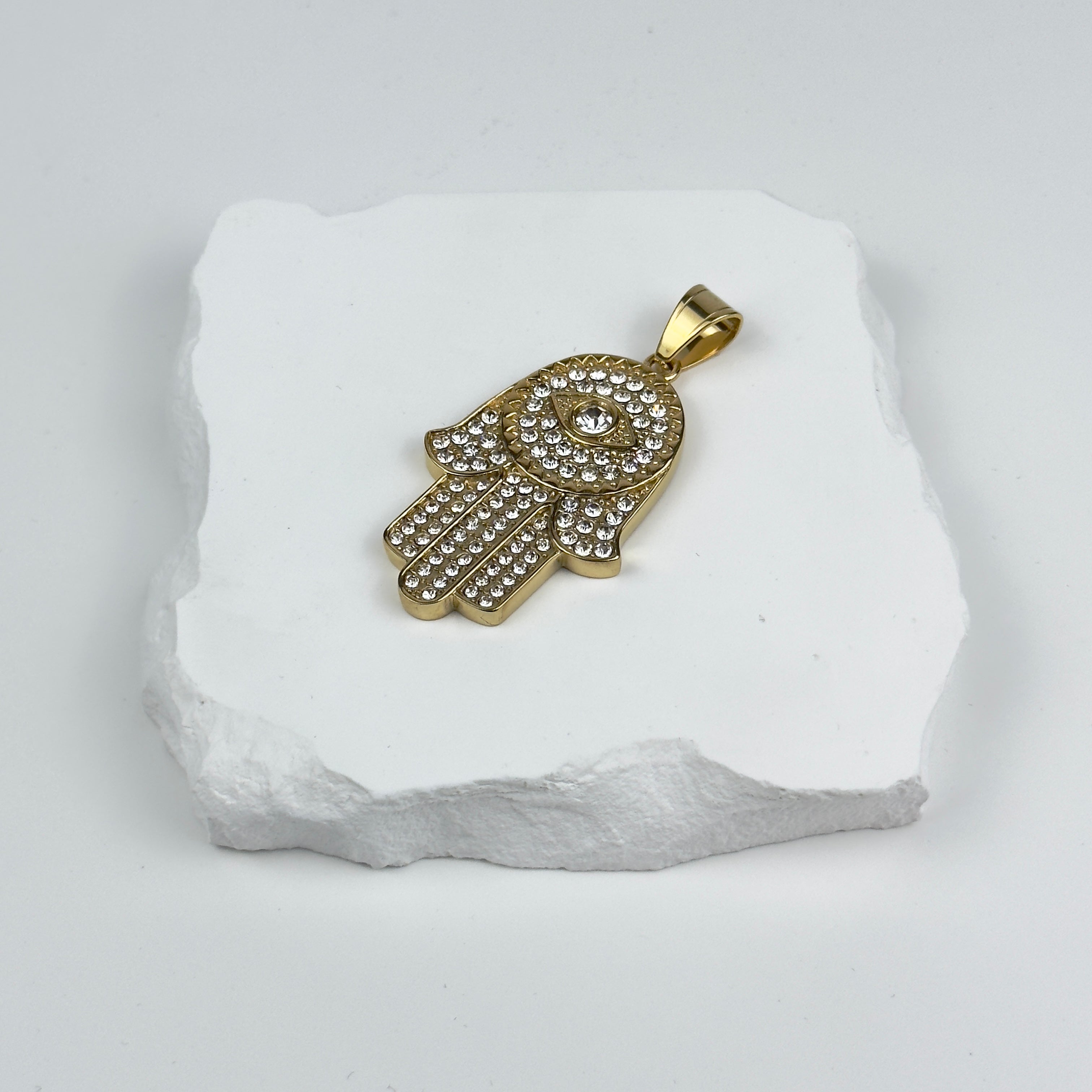 HÄNGSMYCKE FATIMAS HAND V2 - GULD