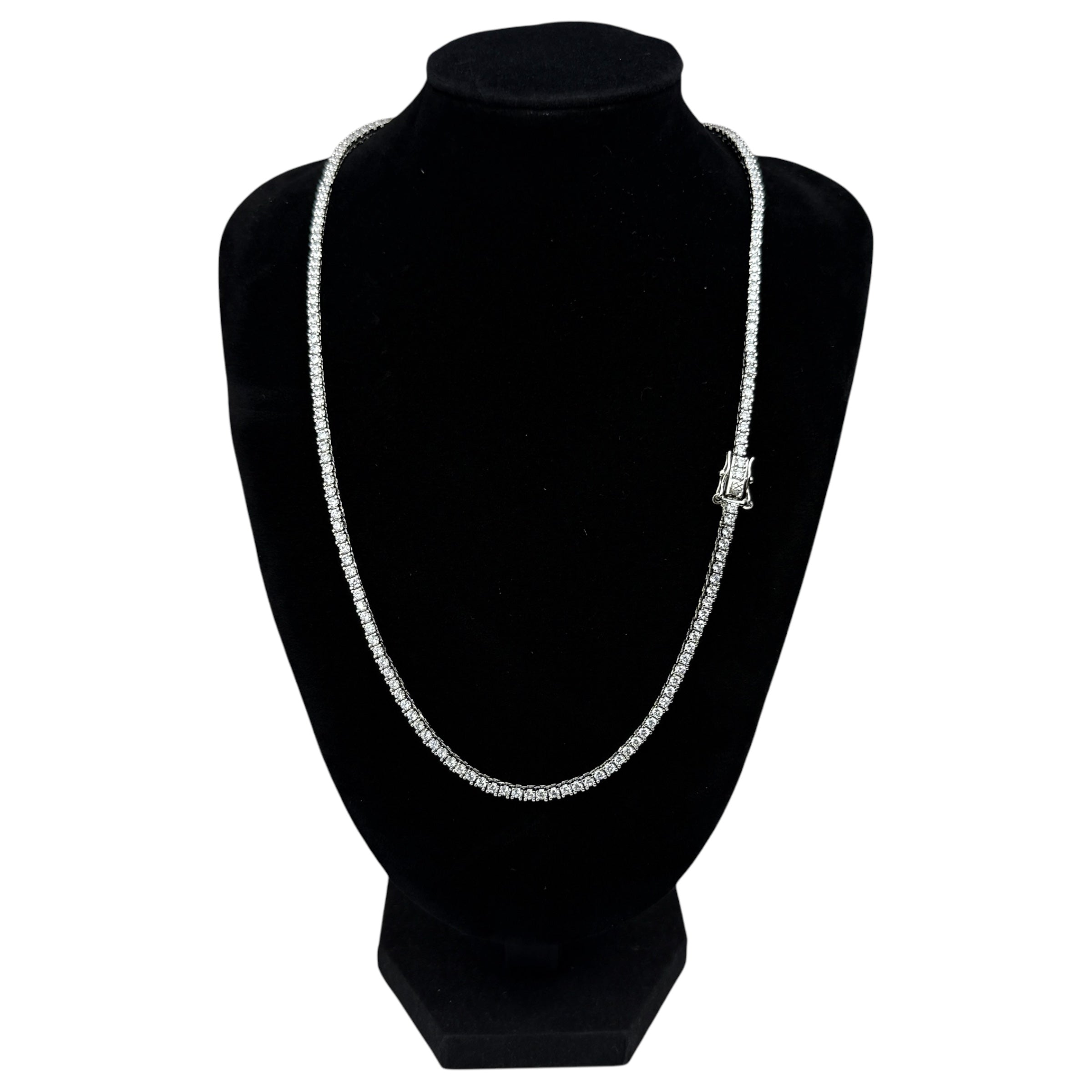 TENNIS HALSBAND LYX - SILVER (2MM)