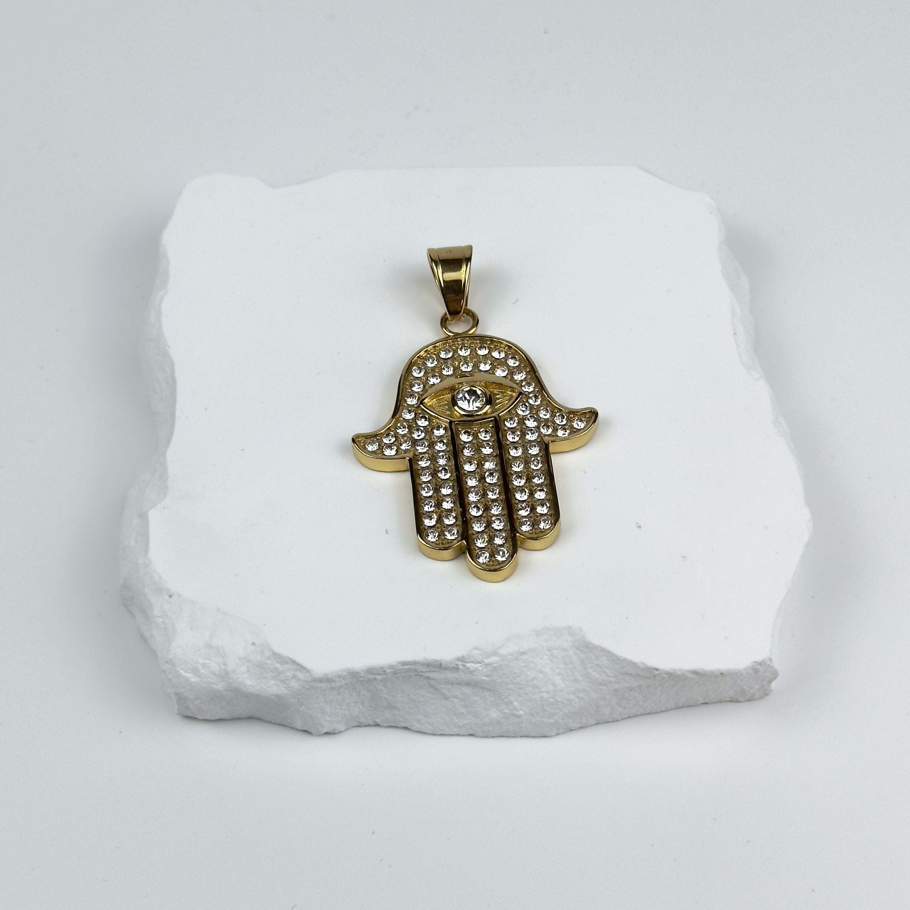 HÄNGSMYCKE FATIMAS HAND - GULD