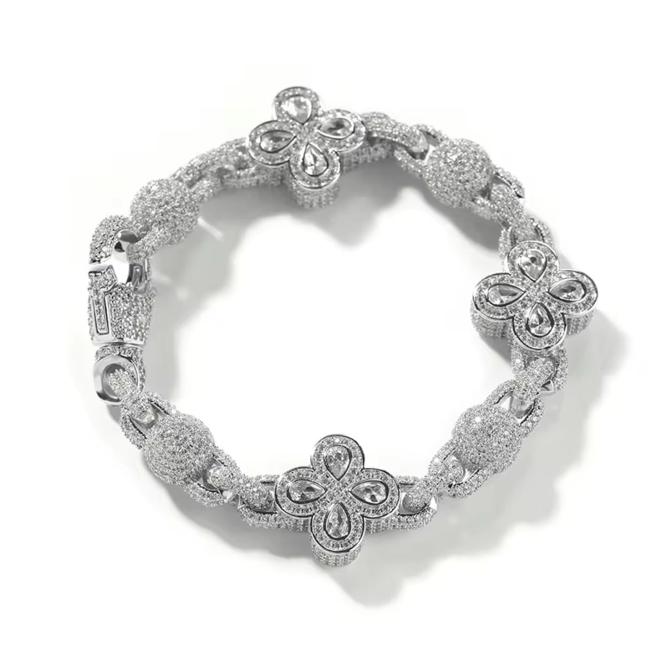 FIORI GLOBE DIAMANT ARMBAND - SILVER