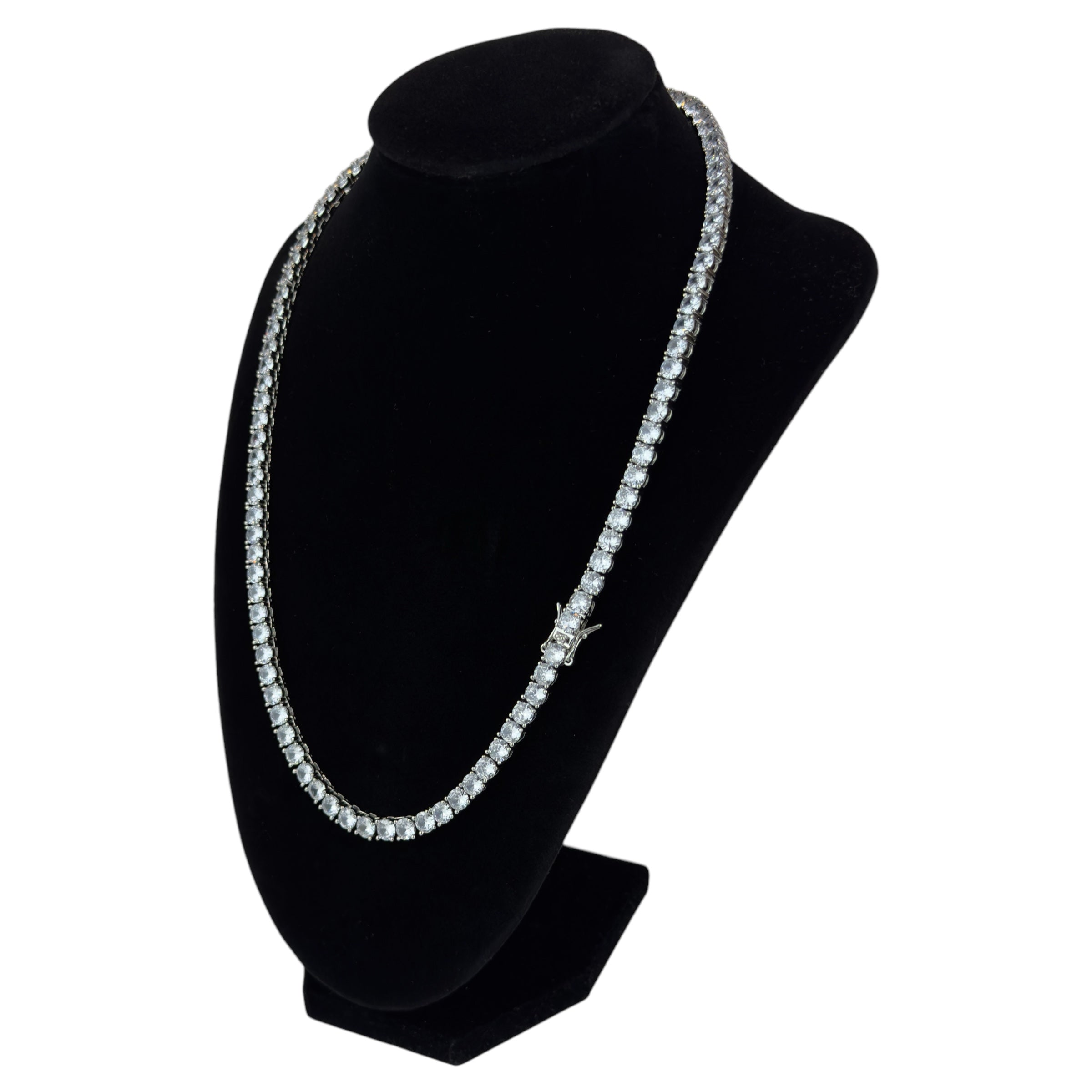 TENNIS HALSBAND LYX - SILVER (5MM)