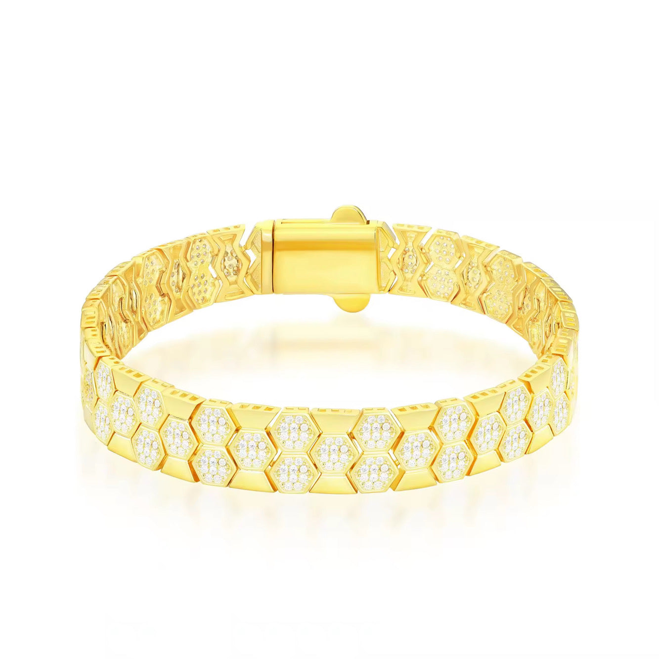 GIULIA ARMBAND MOISSANITE S925 - GULD