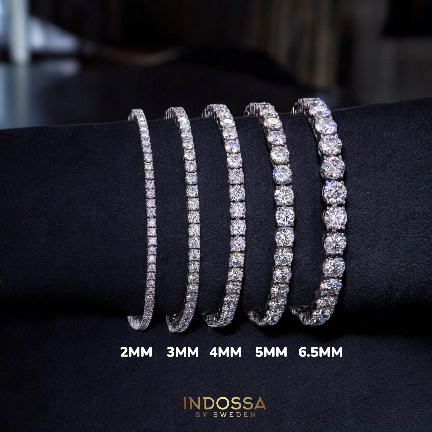 TENNIS ARMBAND MOISSANITE S925 - GULD