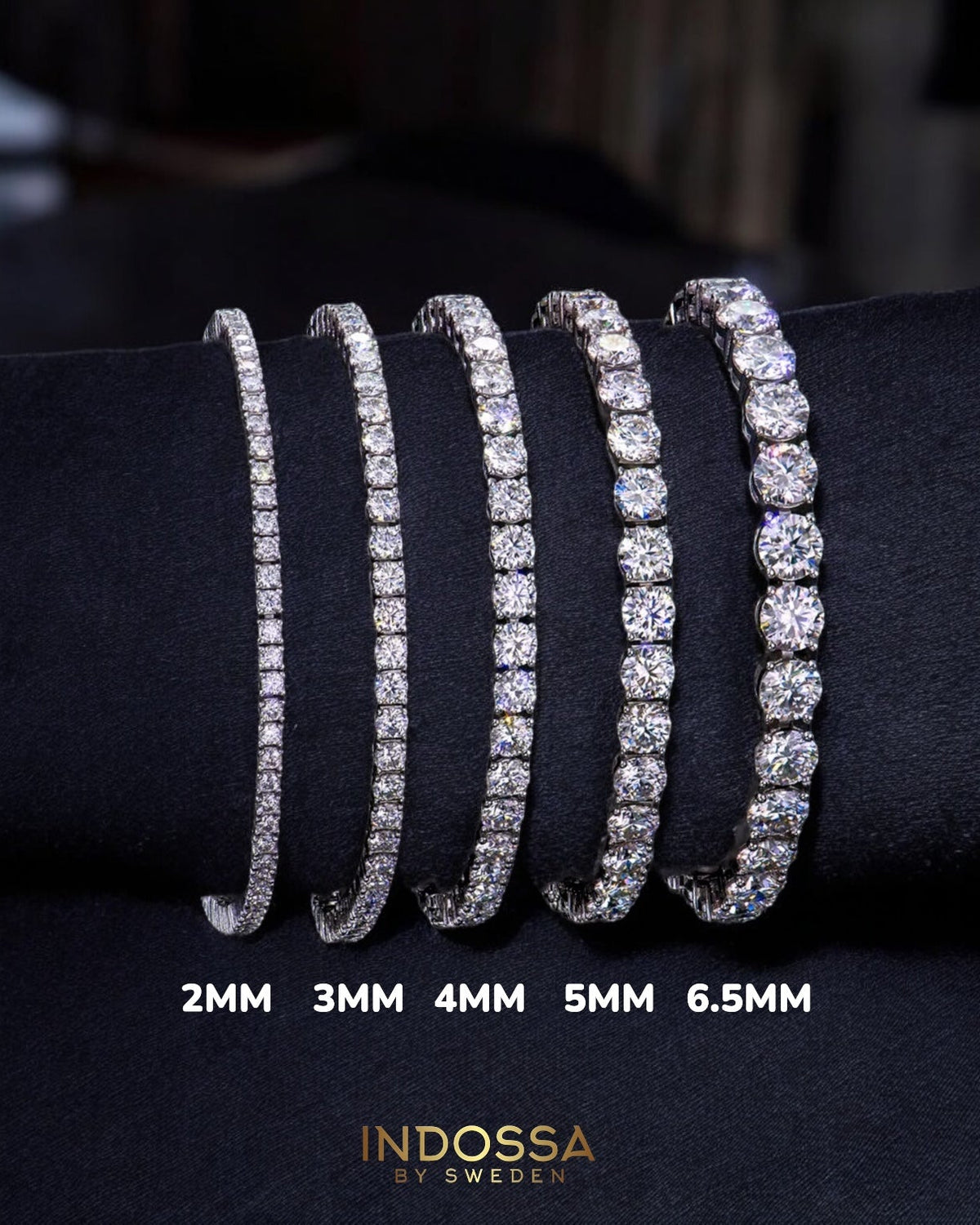 TENNIS ARMBAND MOISSANITE S925 - GULD (Specialbeställning)