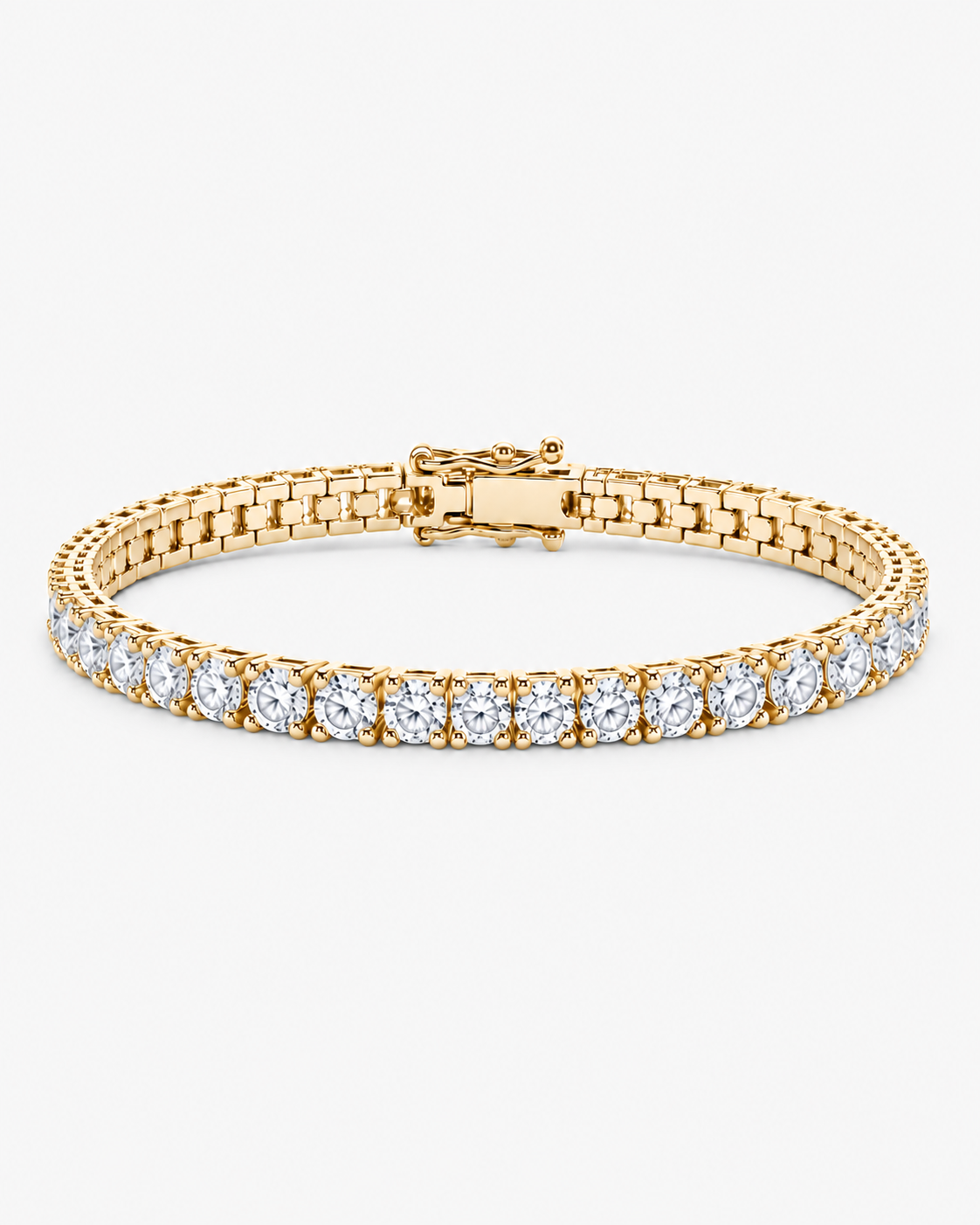 TENNIS ARMBAND LYX - GULD (5MM)