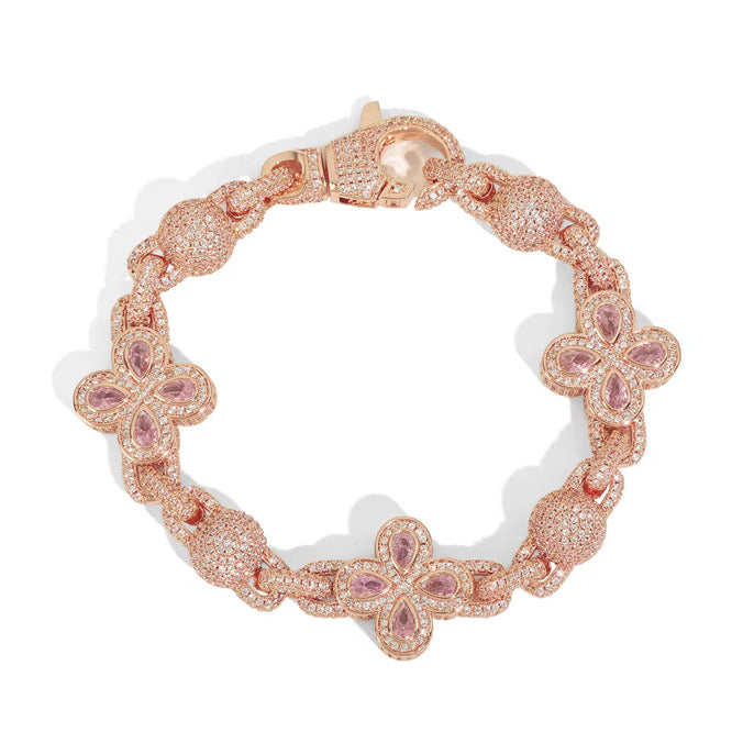 FIORI GLOBE DIAMANT ARMBAND - ROSÉGULD/ROSA