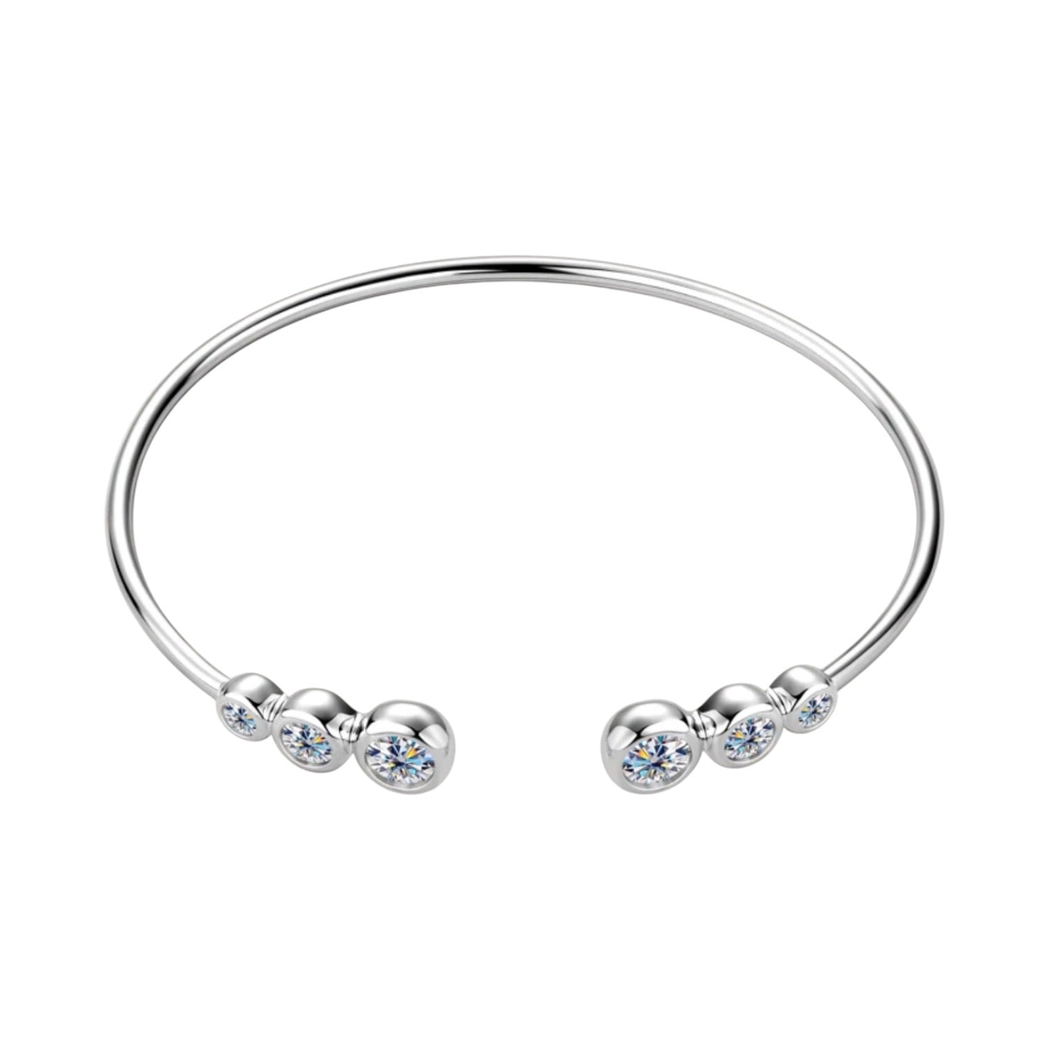 DIAMANT ARMBAND MOISSANITE S925 - SILVER