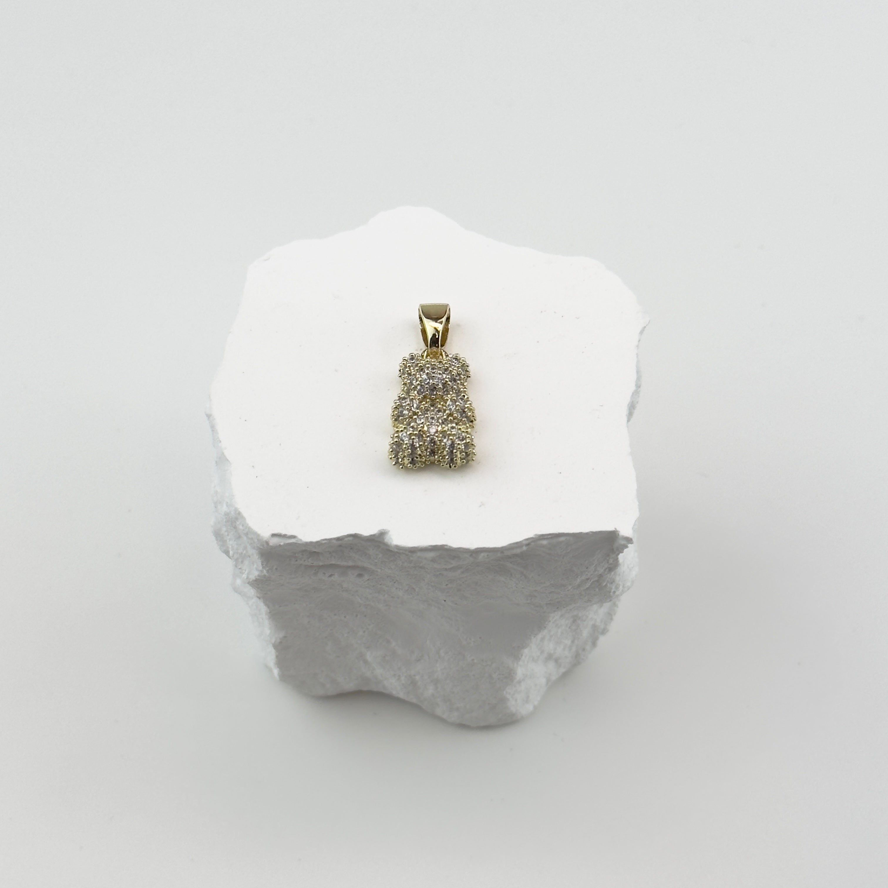 HÄNGSMYCKE DIAMOND GUMMY BEAR - GULD