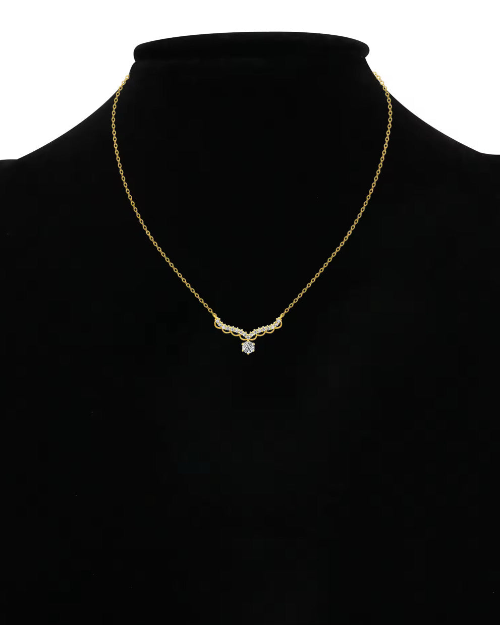 QUEEN HALSBAND MOISSANITE S925 - GULD