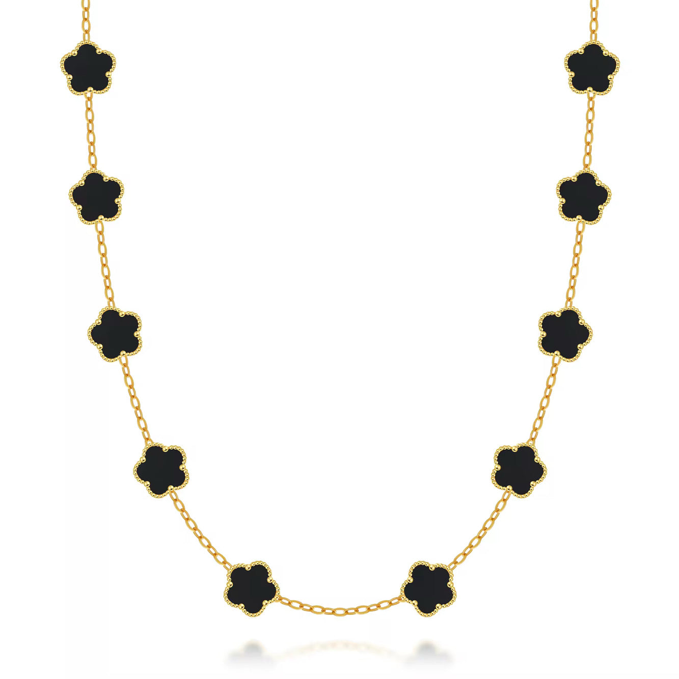 FIORI HALSBAND V2 - GULD/SVART