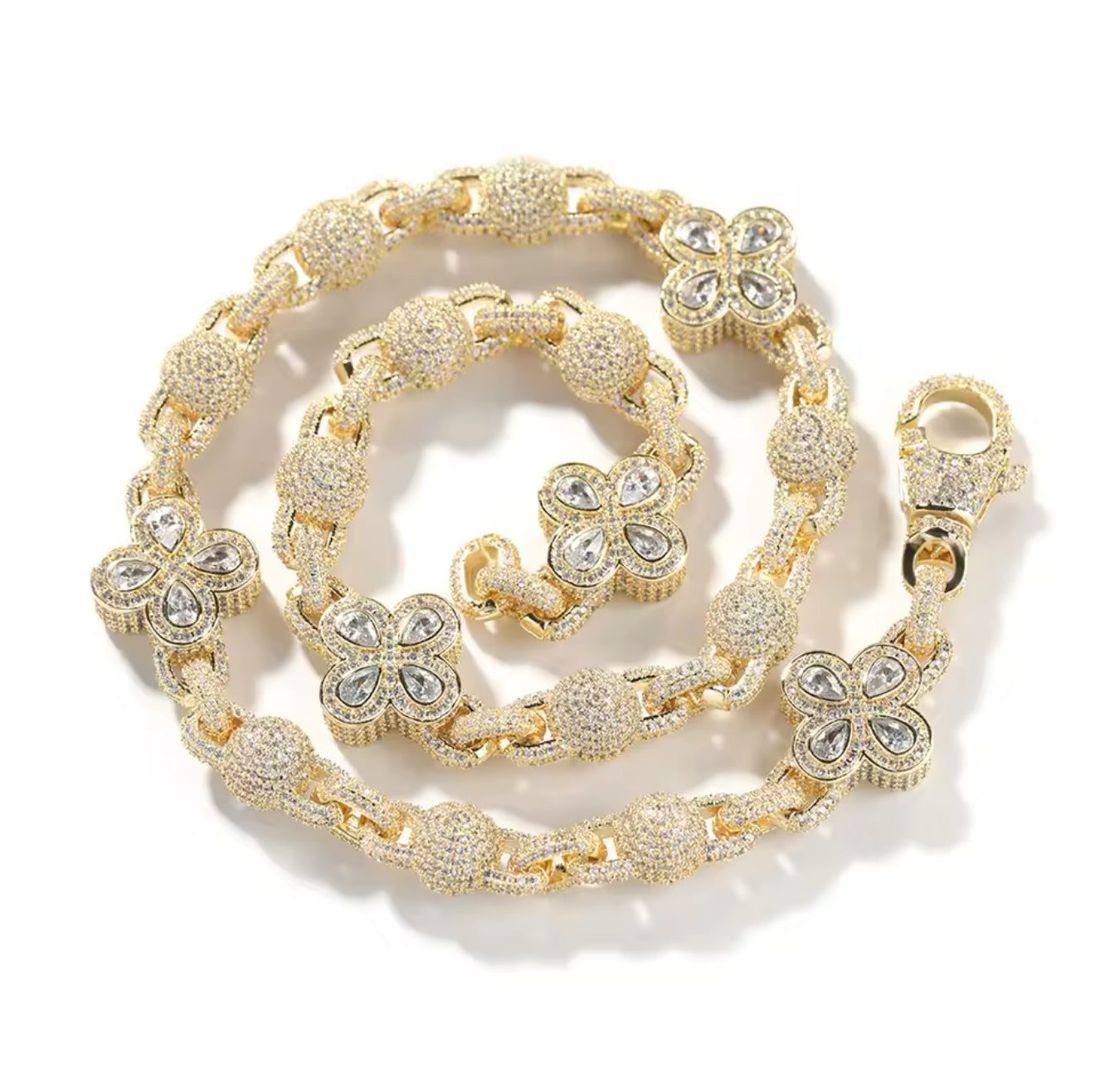 FIORI GLOBE DIAMANT HALSBAND - GULD