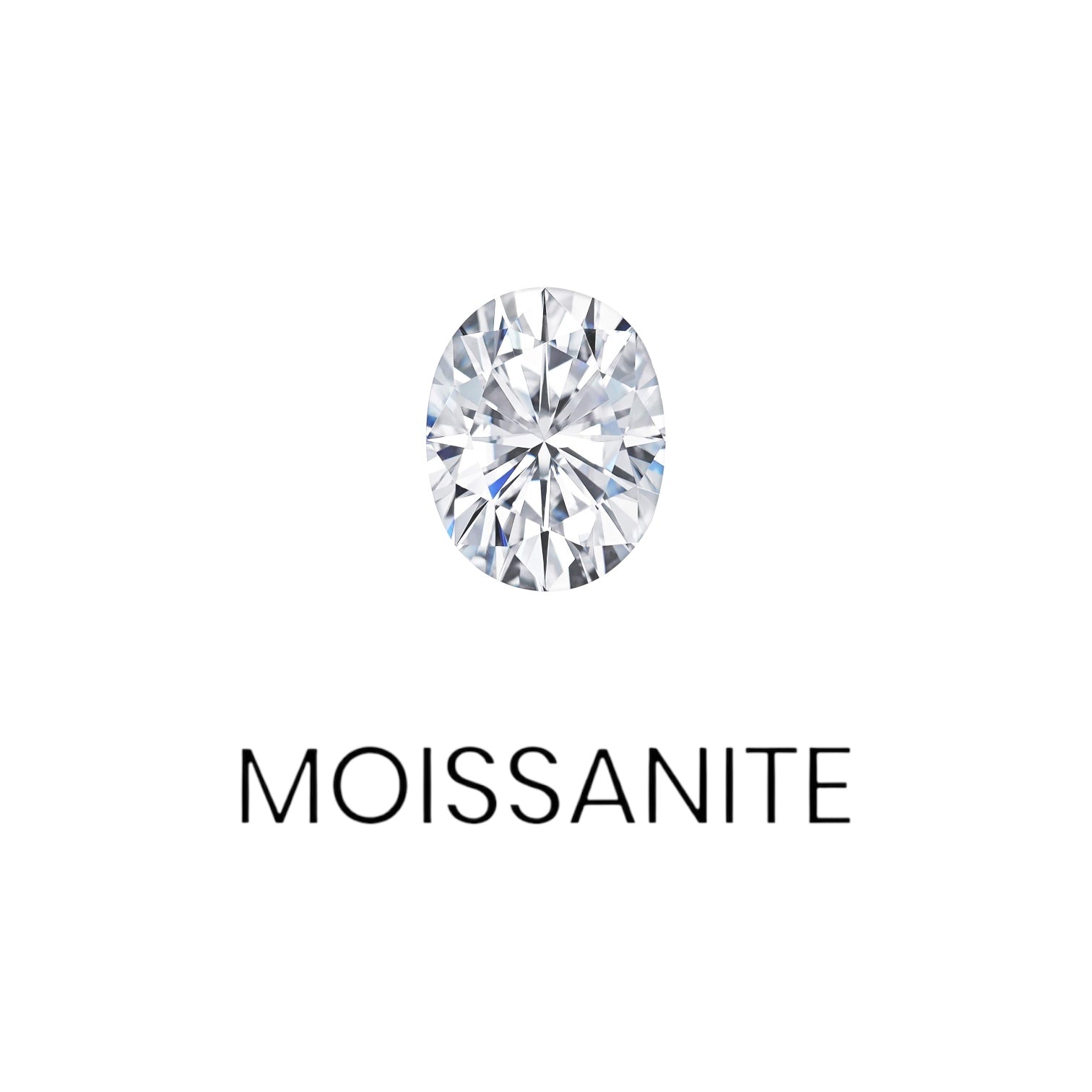 DIAMANT RING OVAL MOISSANITE S925 - SILVER