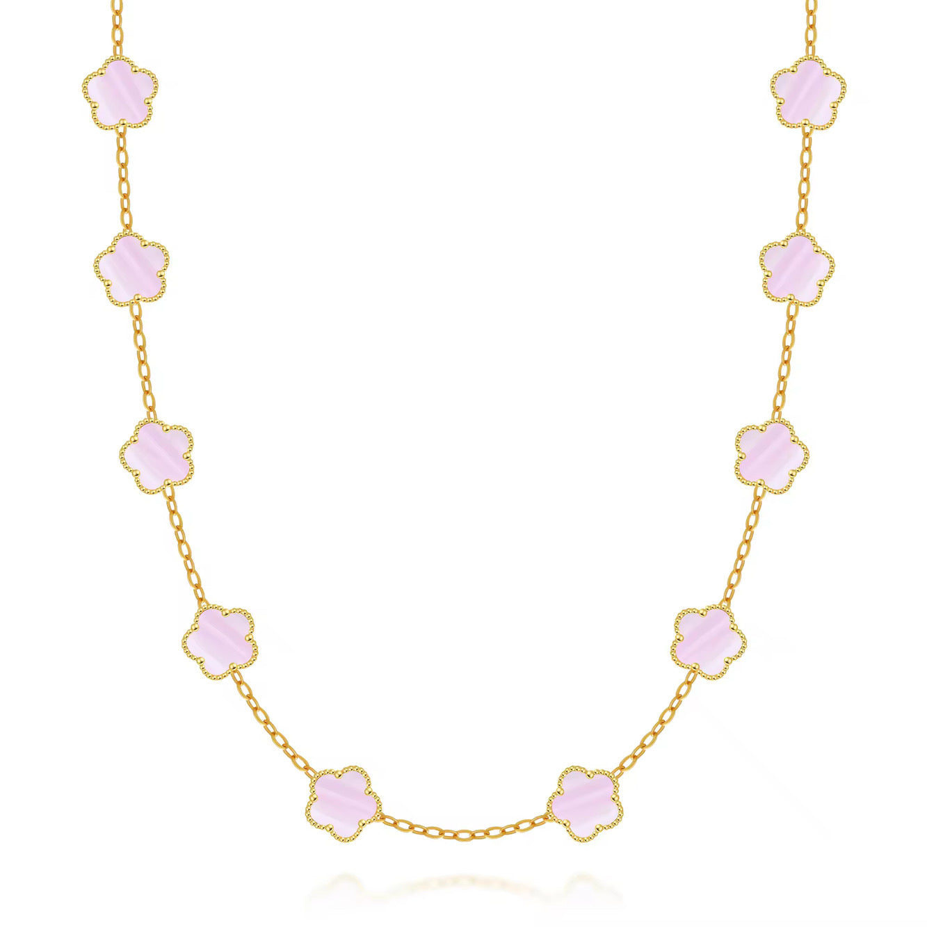 FIORI HALSBAND V2 - GULD/ROSA