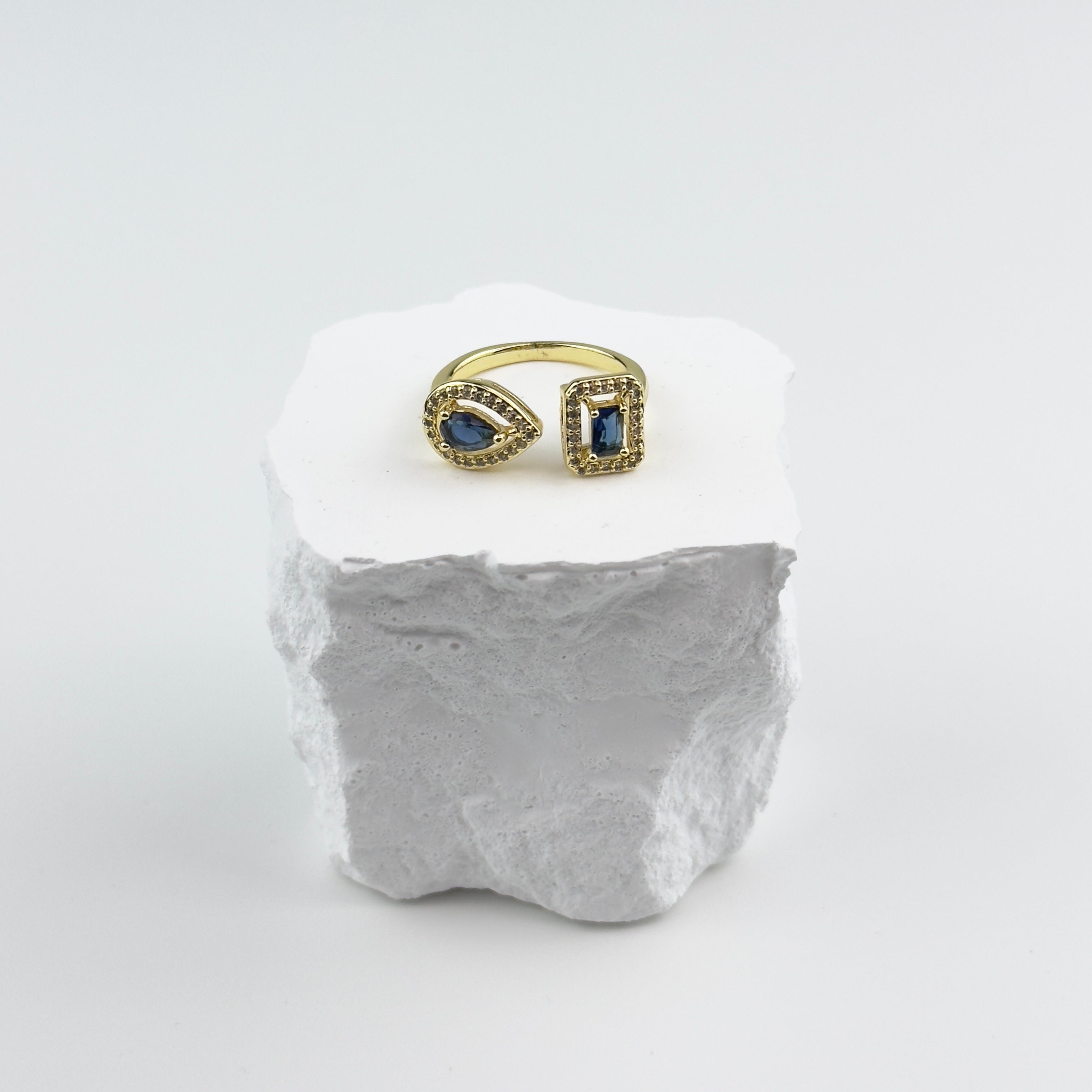 RING DIAMANTE - GULD/BLÅ