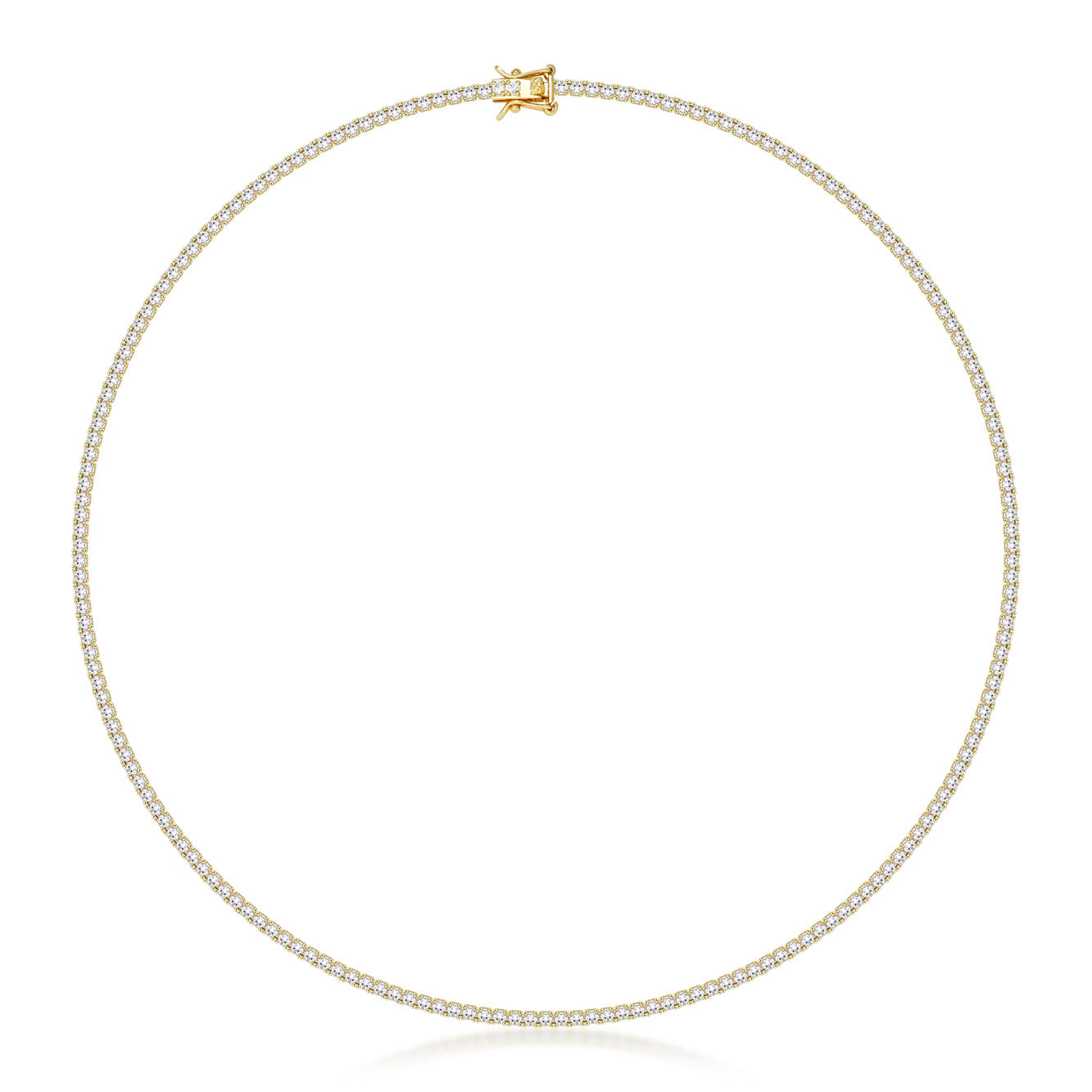 TENNIS HALSBAND LYX - GULD (2MM)