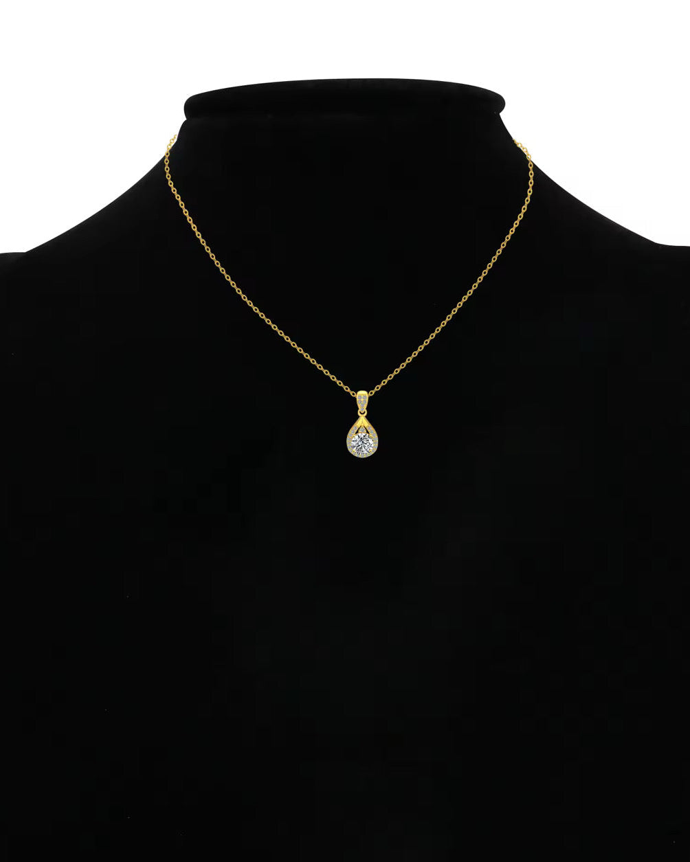 DROP DIAMOND HALSBAND MOISSANITE S925 - GULD