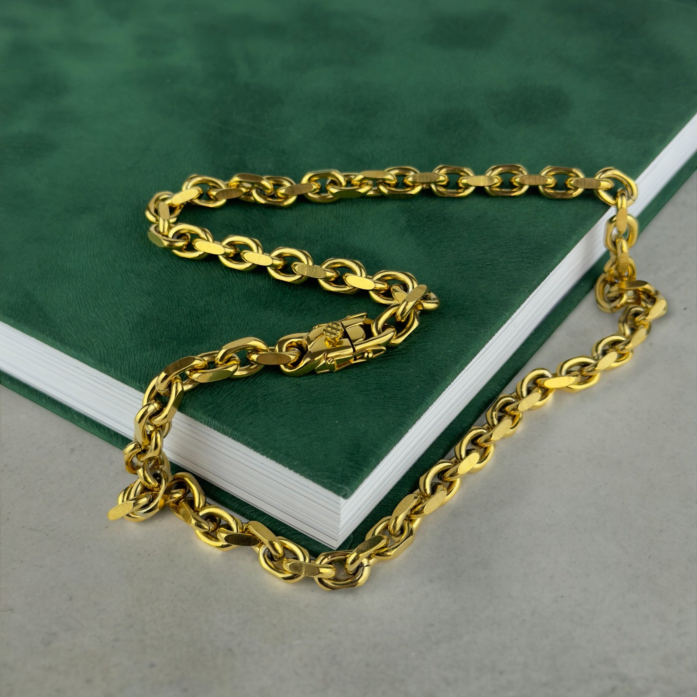 ANKAR HALSBAND LYX - GULD (10MM)