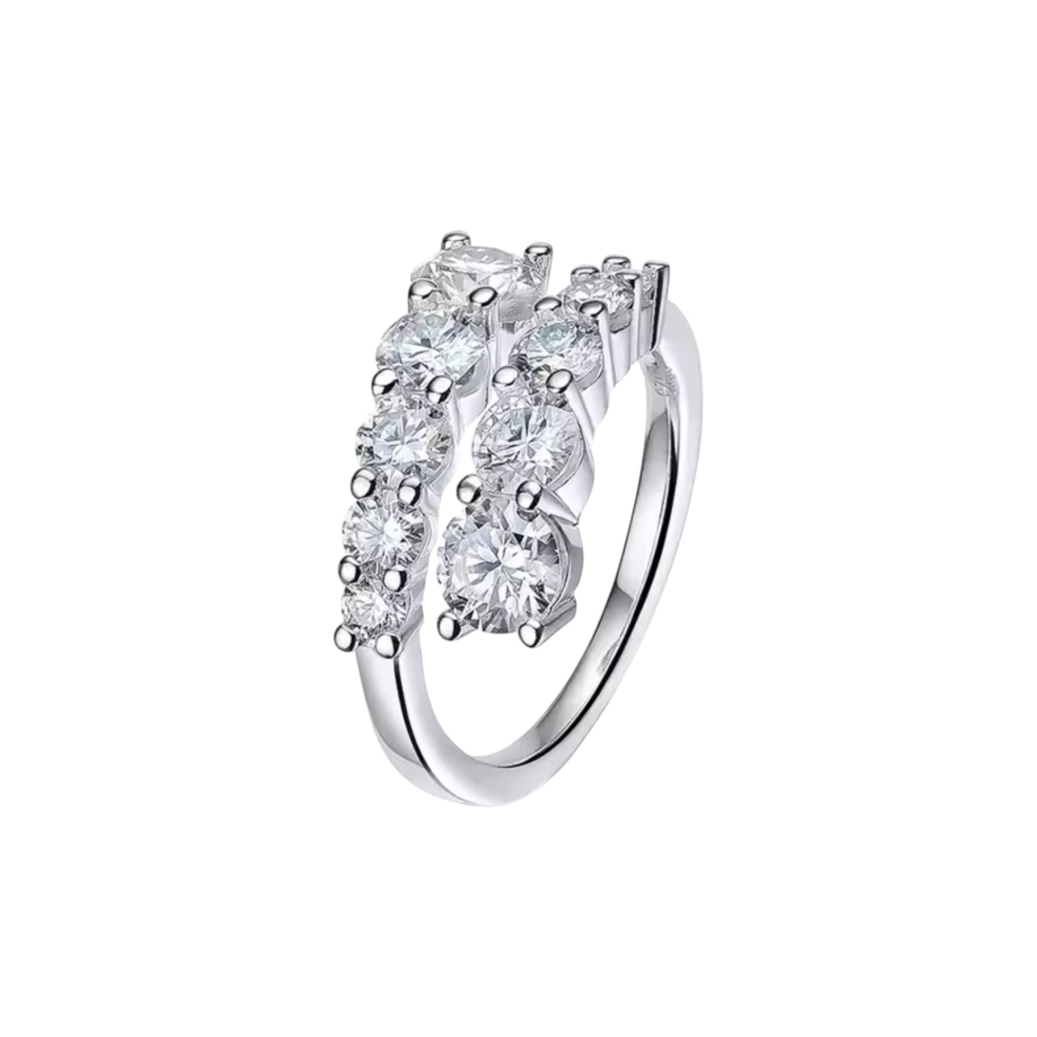 RING DONATELLA MED MOISSANITE DIAMANTER S925 - SILVER