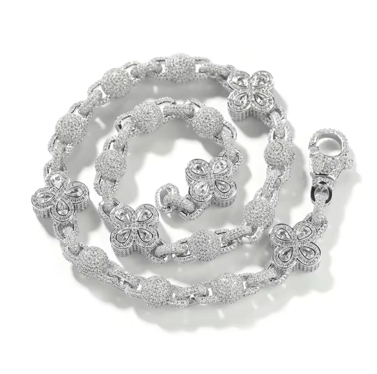 FIORI GLOBE DIAMANT HALSBAND - SILVER