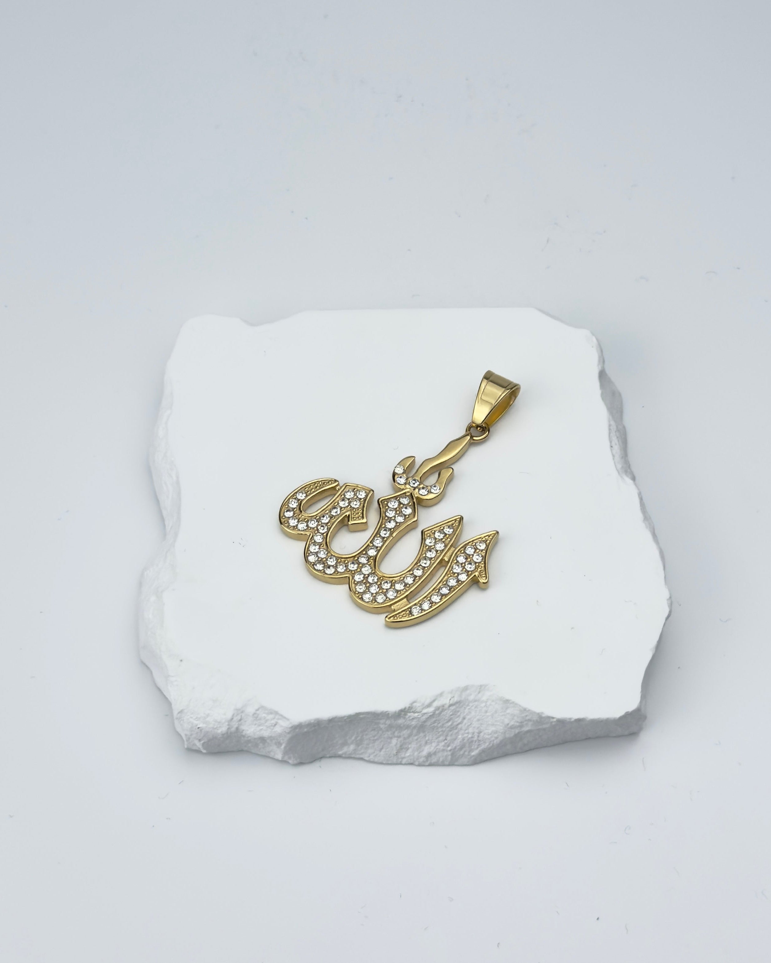 HÄNGSMYCKE DIAMOND ALLAH - GULD