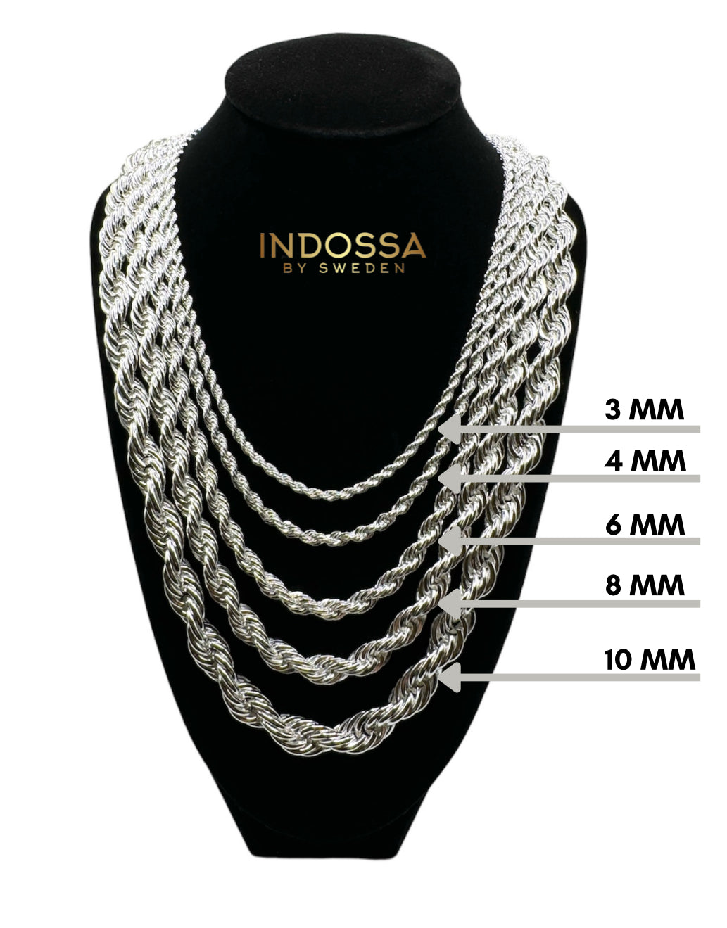 HALSBAND STHLM - SILVER (10MM)