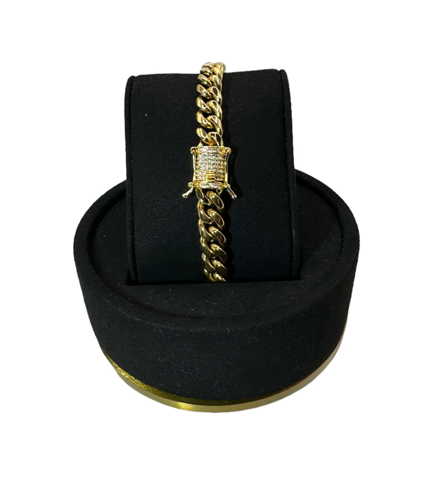 CUBAN ARMBAND LYX - GULD (8MM)