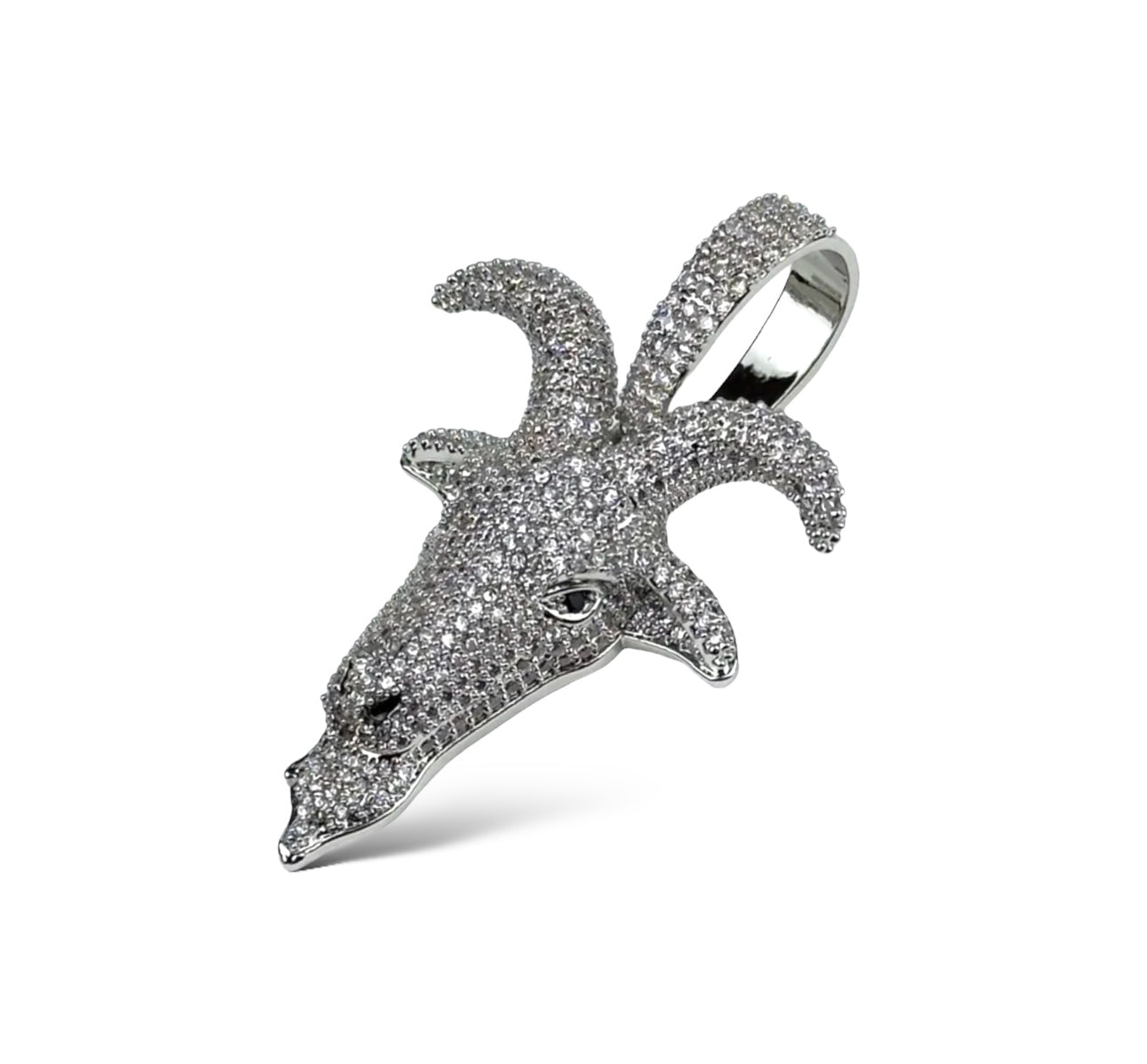 HÄNGSMYCKE GOAT HEAD - SILVER