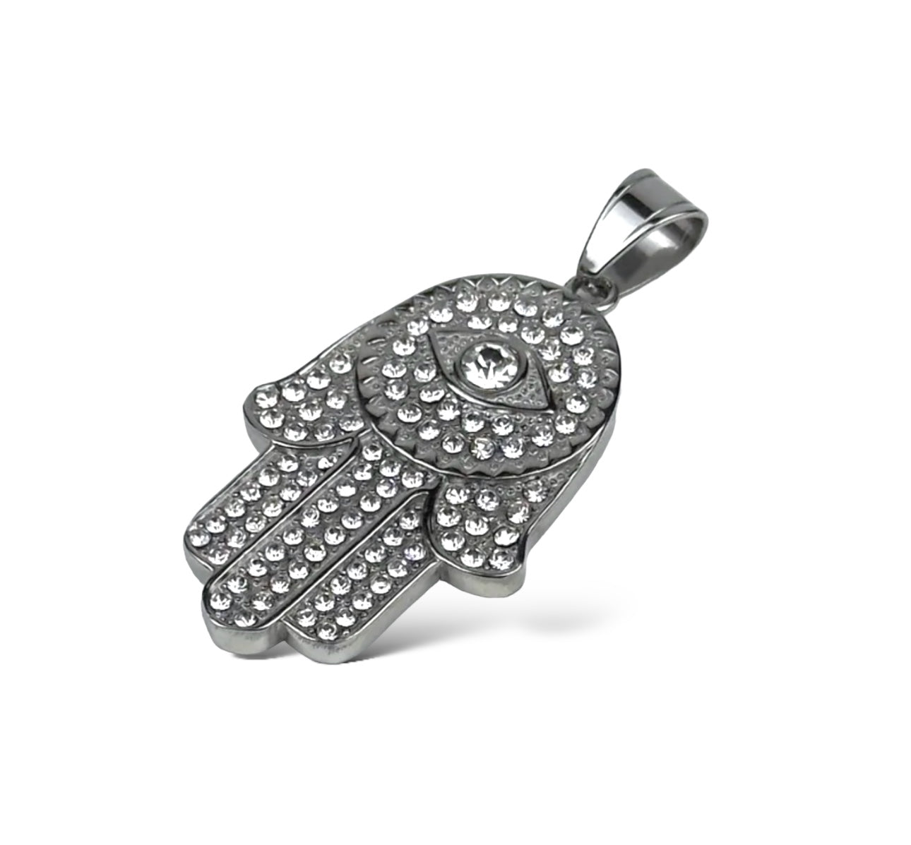 HÄNGSMYCKE FATIMAS HAND V2 - SILVER