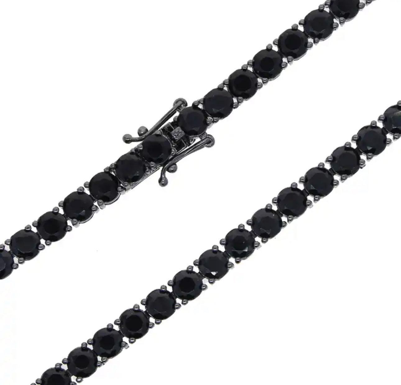 TENNIS ARMBAND LYX - SVART (5MM)