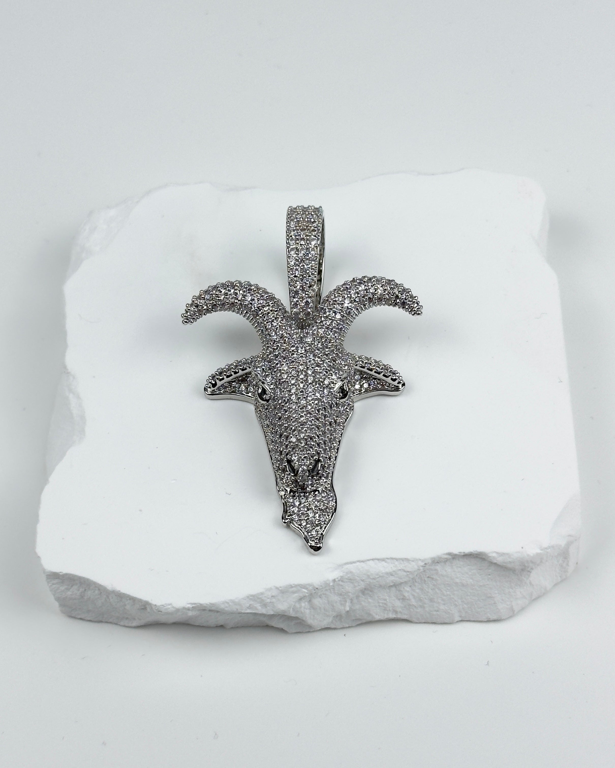 HÄNGSMYCKE GOAT HEAD - SILVER