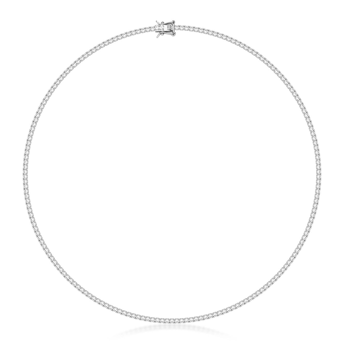 TENNIS HALSBAND LYX - SILVER (2MM)