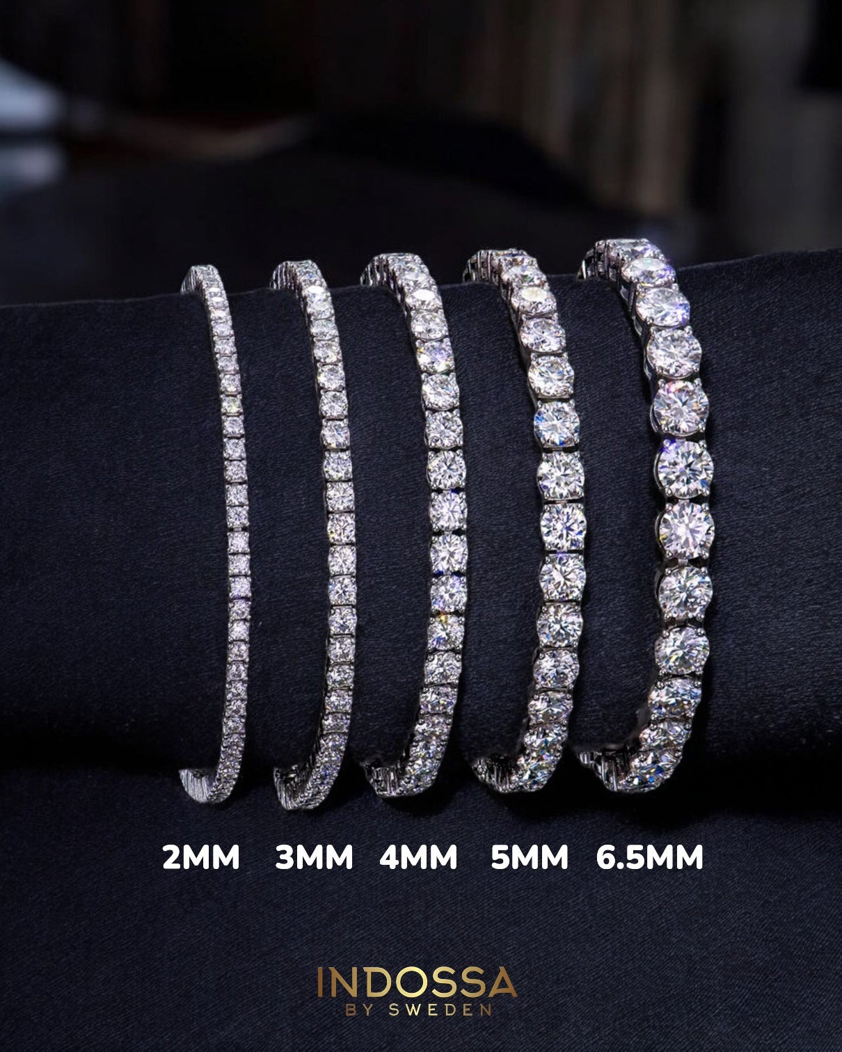 TENNIS ARMBAND MOISSANITE S925 - ROSÉGULD (Specialbeställning)