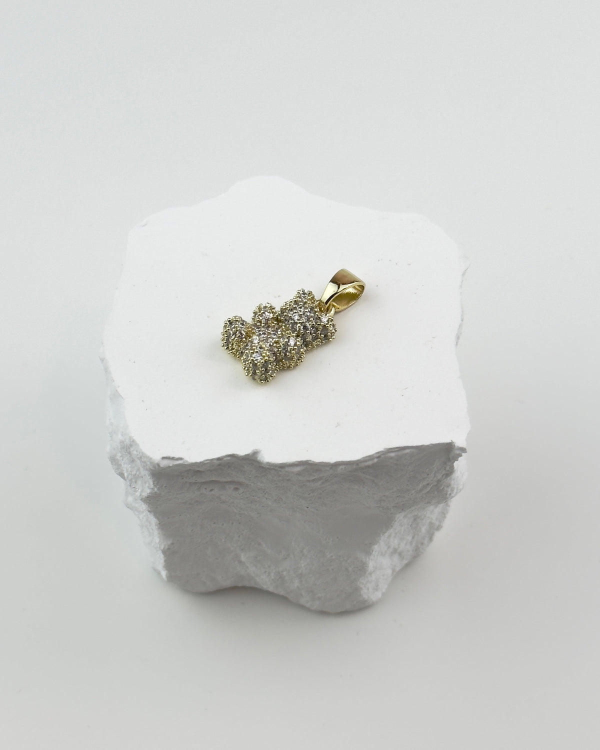 HÄNGSMYCKE DIAMOND GUMMY BEAR - GULD