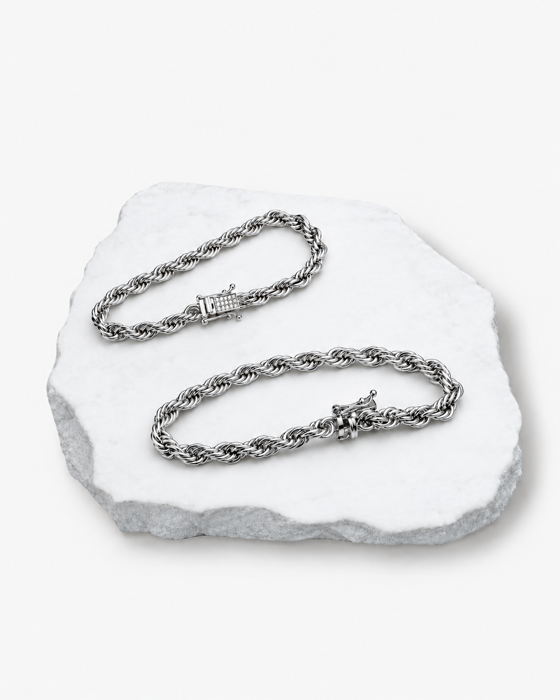 ARMBAND STHLM LYX - SILVER (6MM)