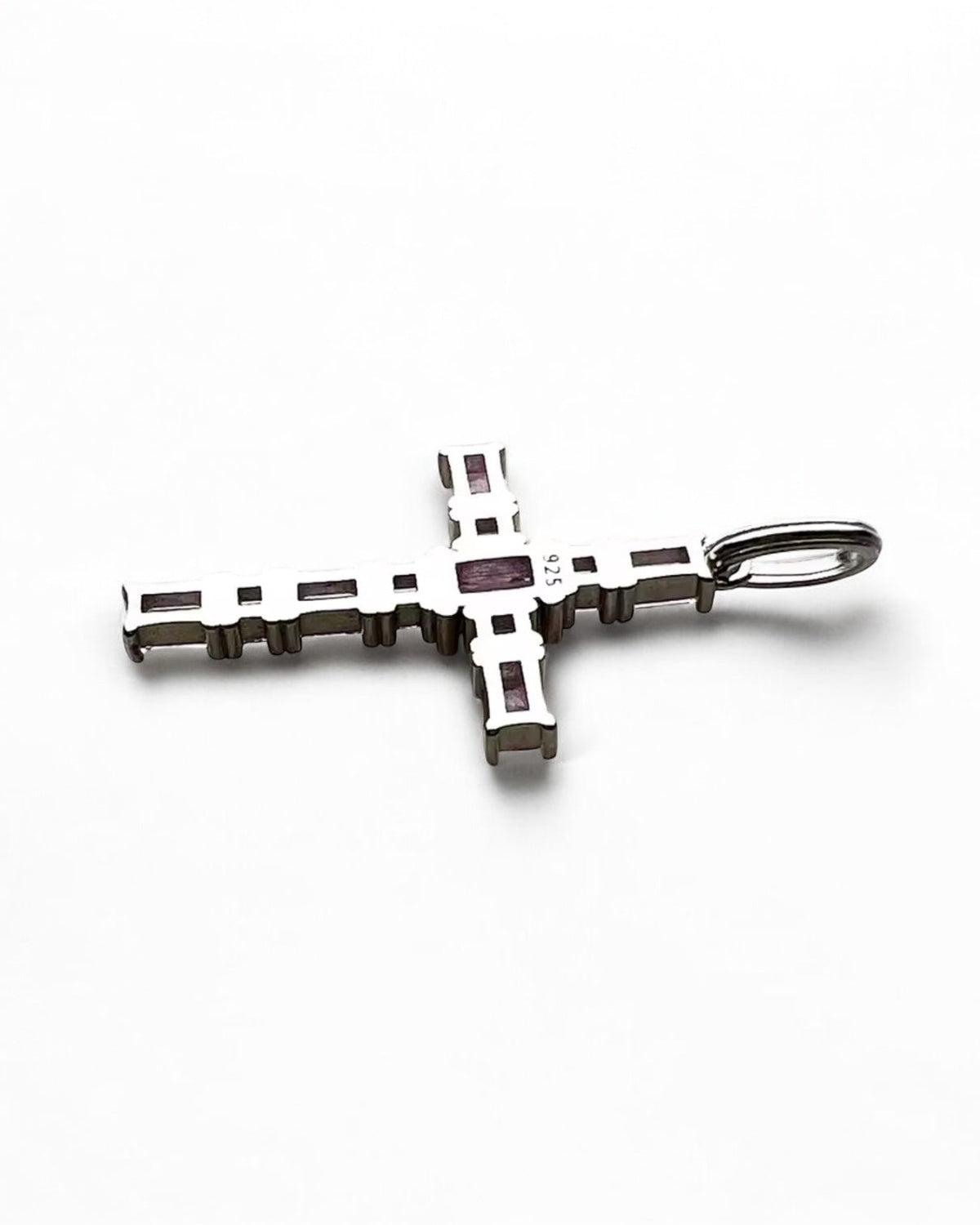 HÄNGSMYCKE KORS S925 - SILVER/ROSA