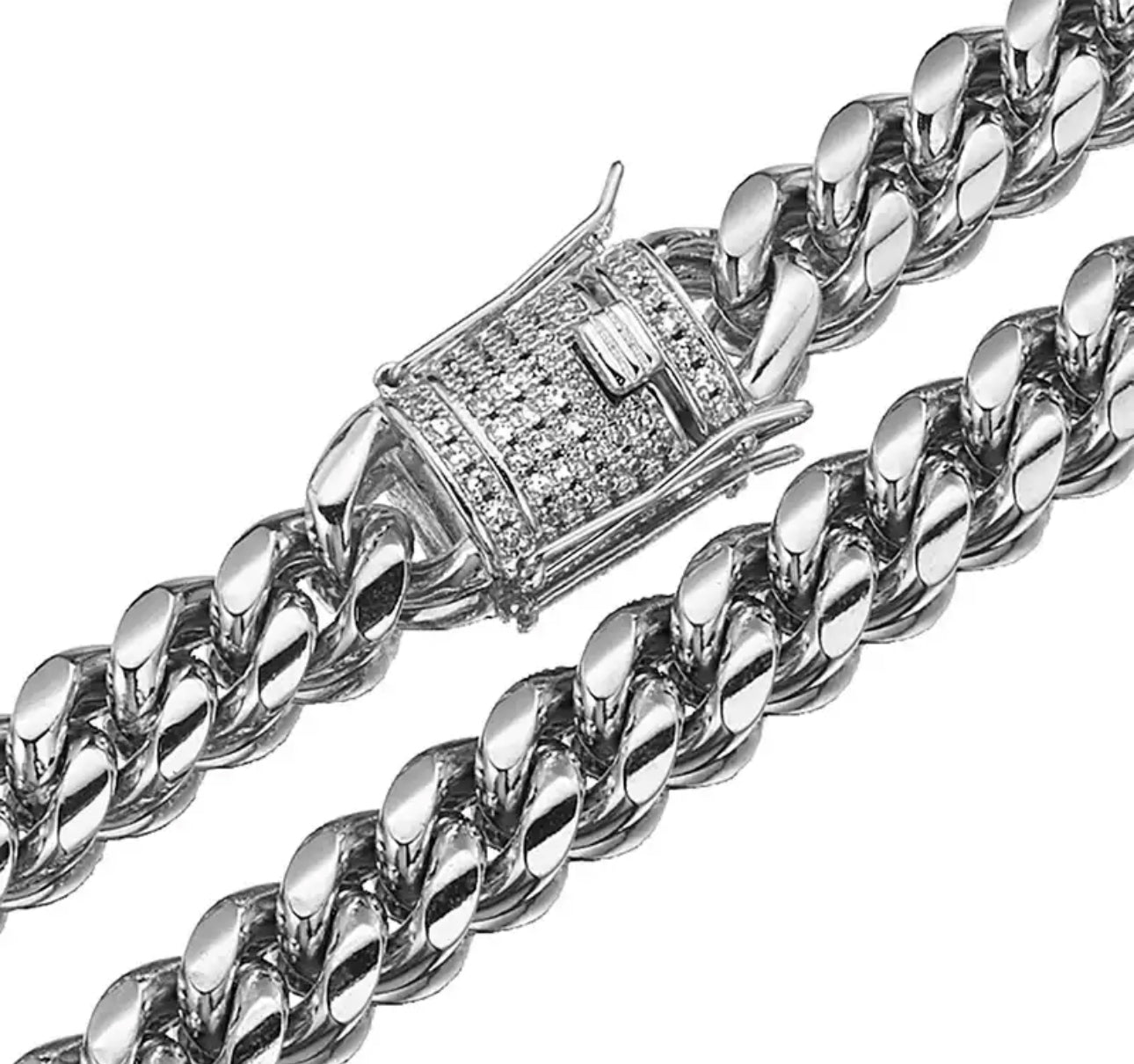 CUBAN ARMBAND LYX - SILVER (10MM)
