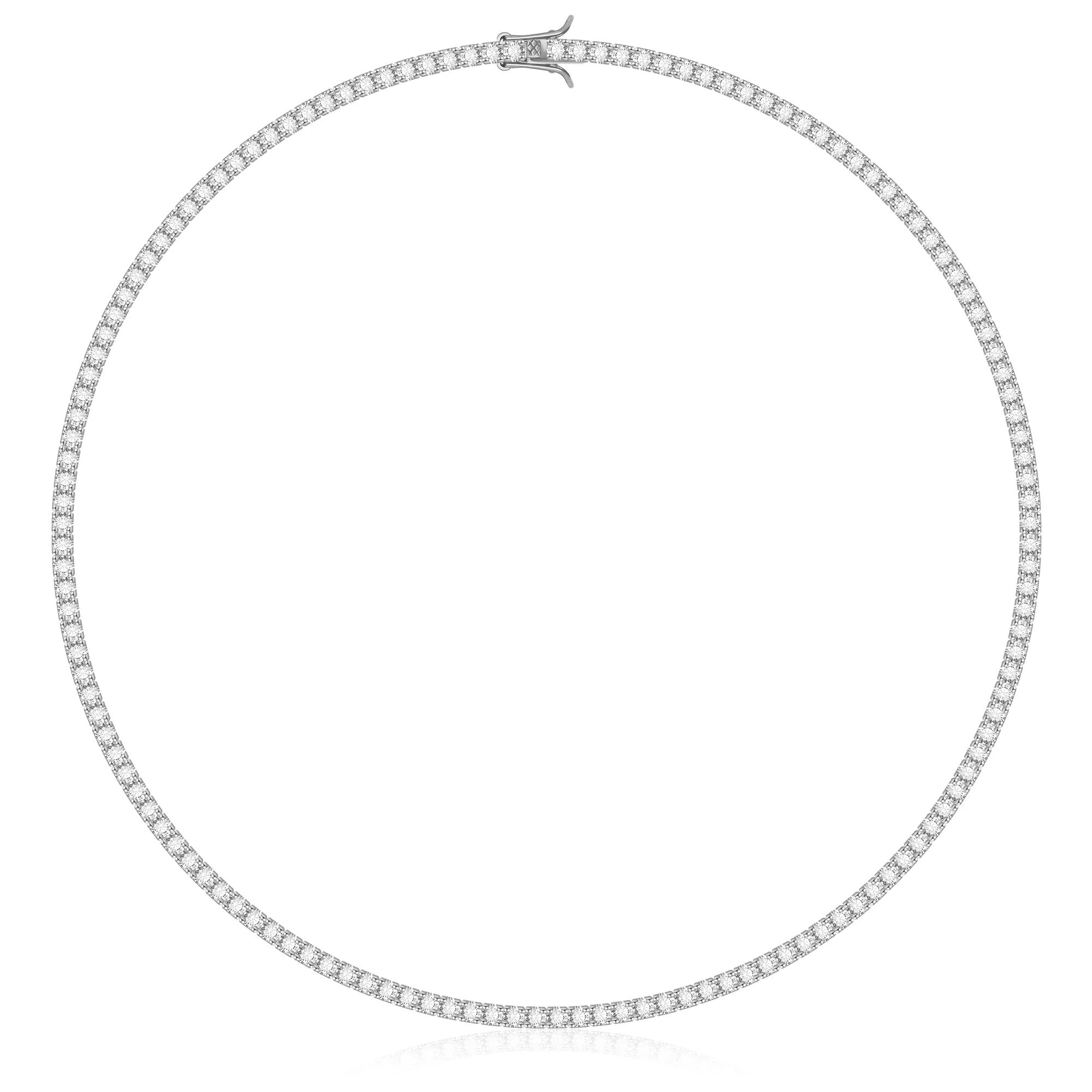 TENNIS HALSBAND LYX - SILVER (3MM)
