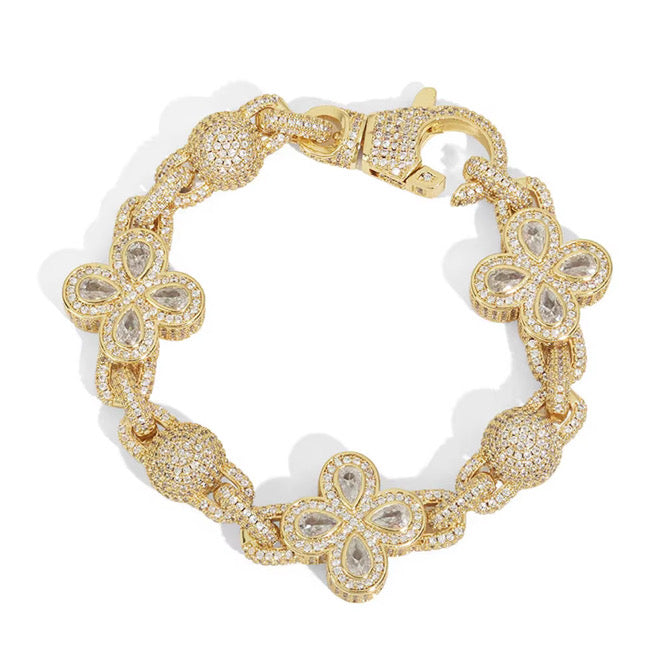 FIORI GLOBE DIAMANT ARMBAND - GULD
