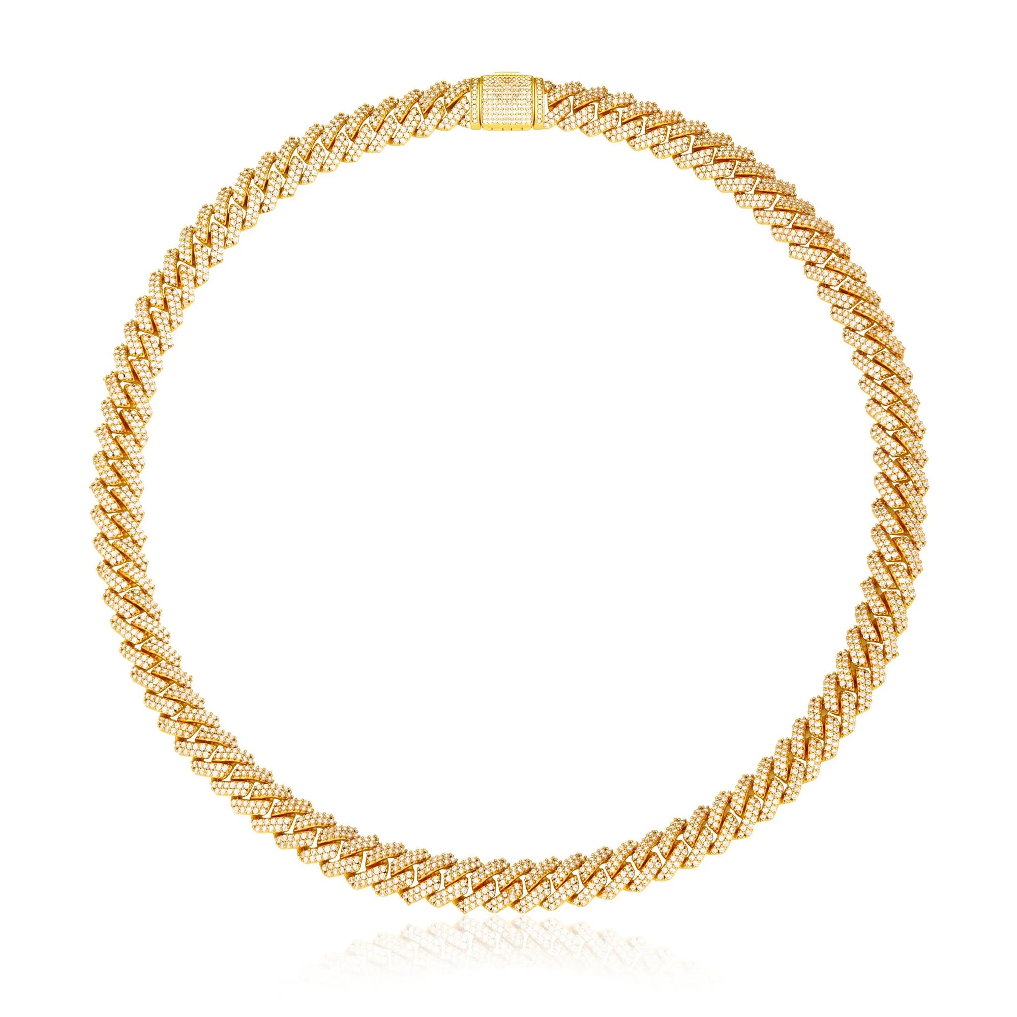 CUBAN ICE LYX HALSBAND - GULD (14MM)