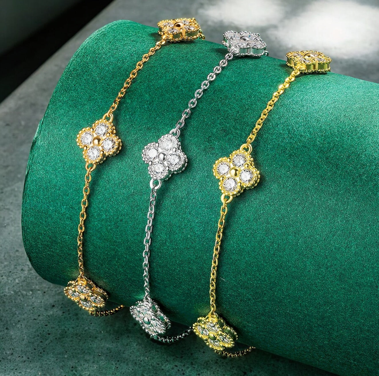 ARMBAND CHIARA MOISSANITE S925 - GULD