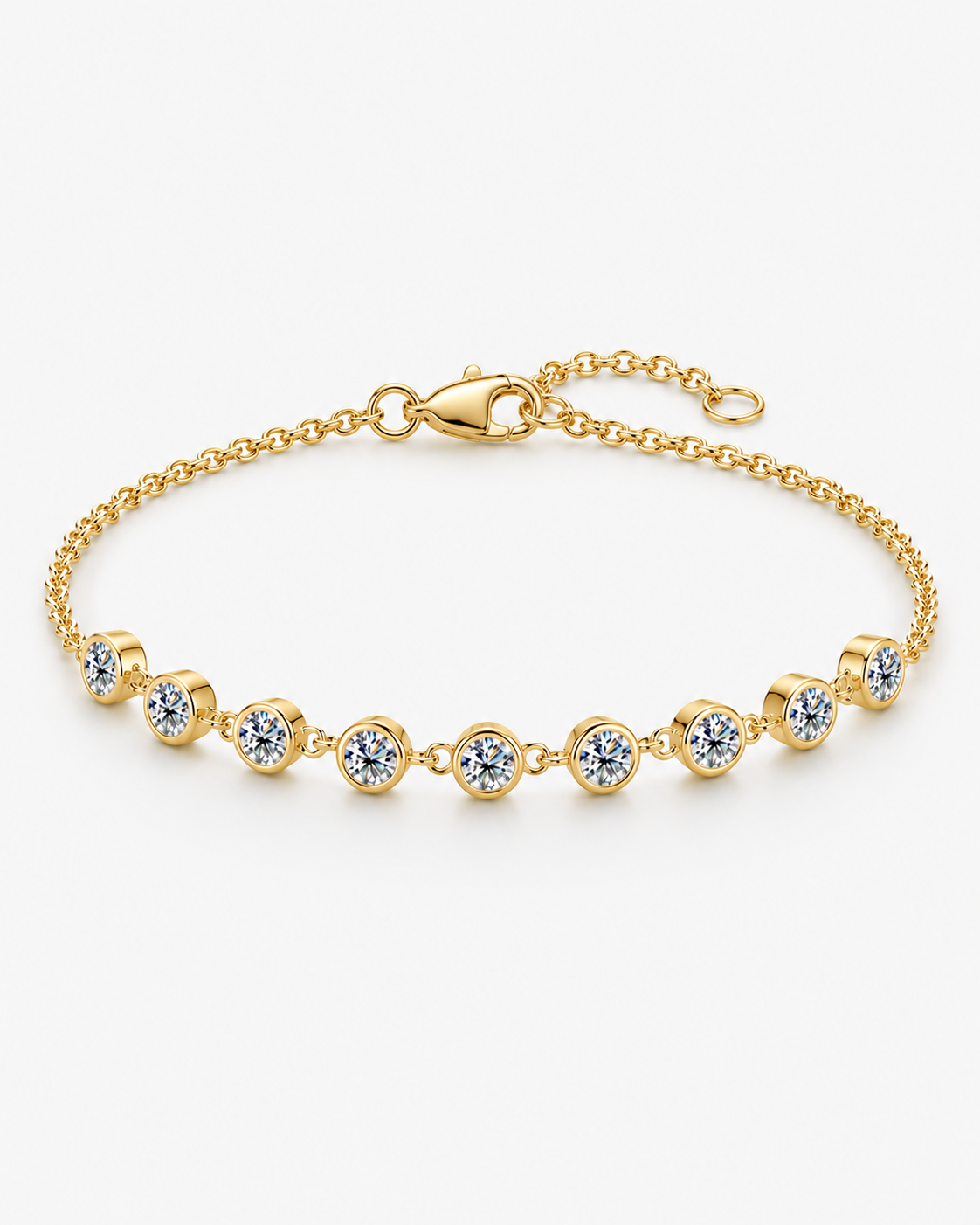 NOVE DIAMANT ARMBAND MOISSANITE S925 - GULD