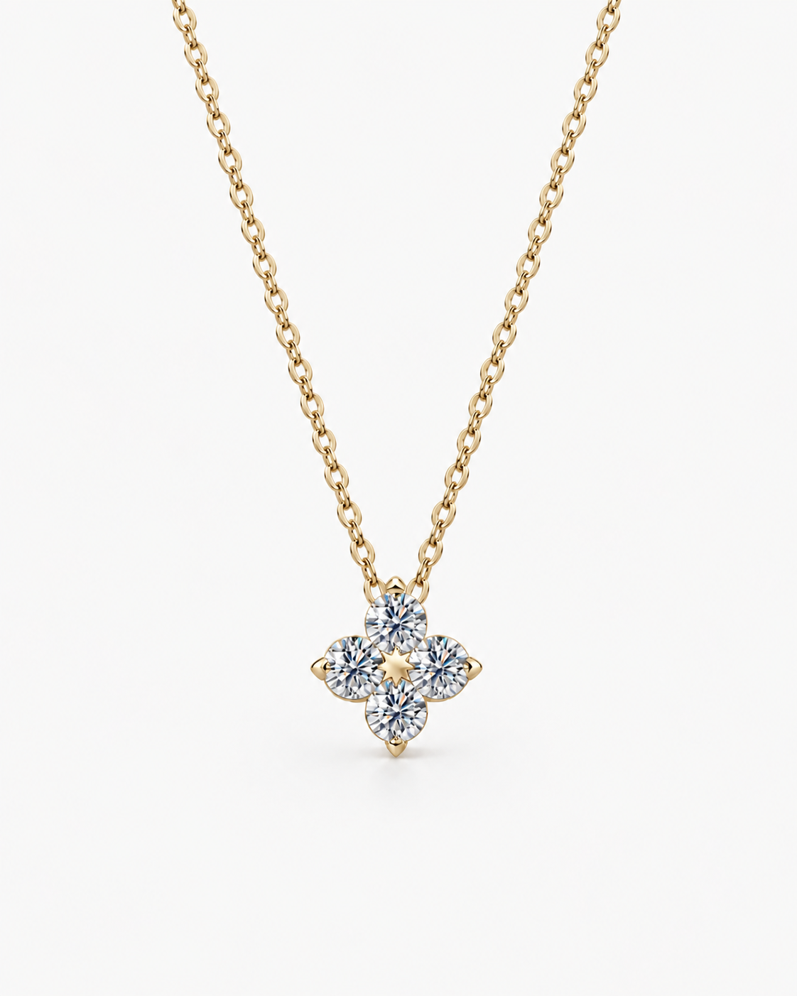 PALMARIA HALSBAND MOISSANITE S925 - GULD