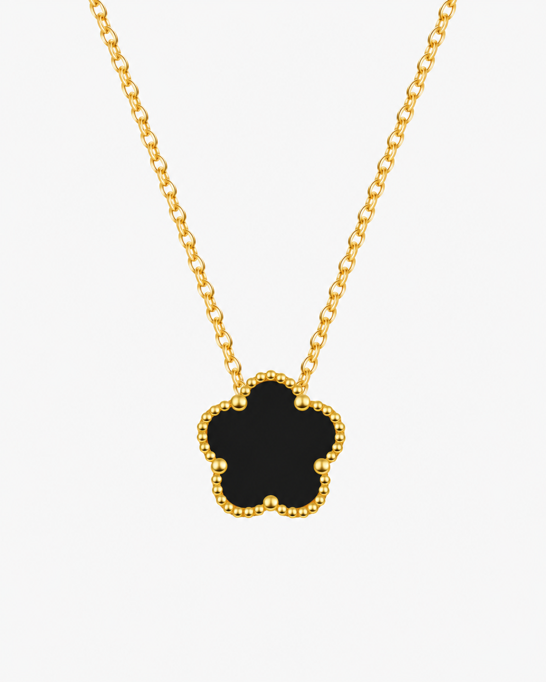 FIORI HALSBAND - GULD/SVART